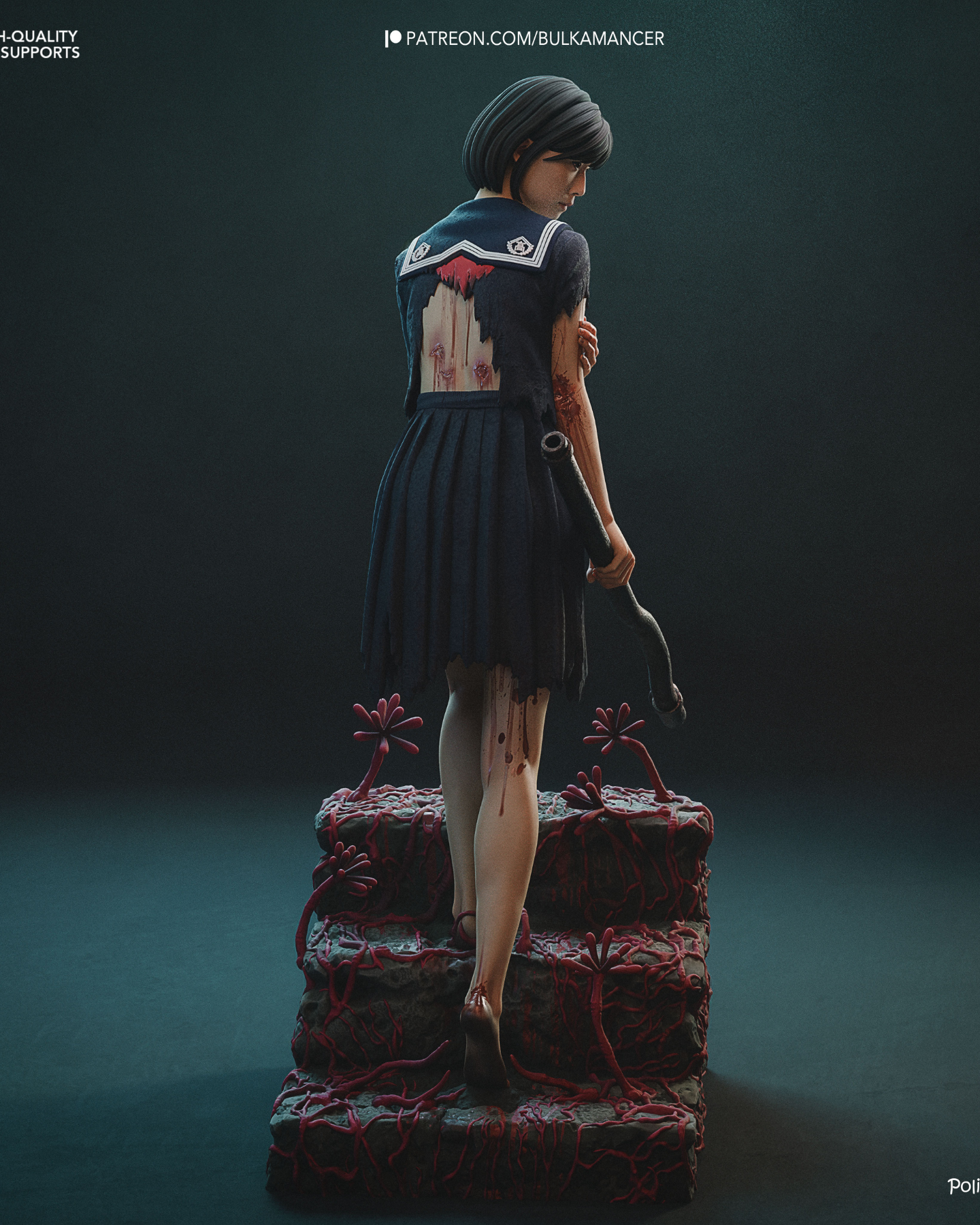 crimson blossom | 3d resin figure crimson blossom | 3d resin figure