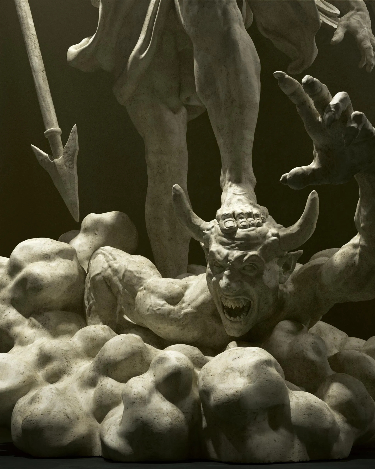 archangel michael sculpture | 3d resin figure archangel michael sculpture | 3d resin figure