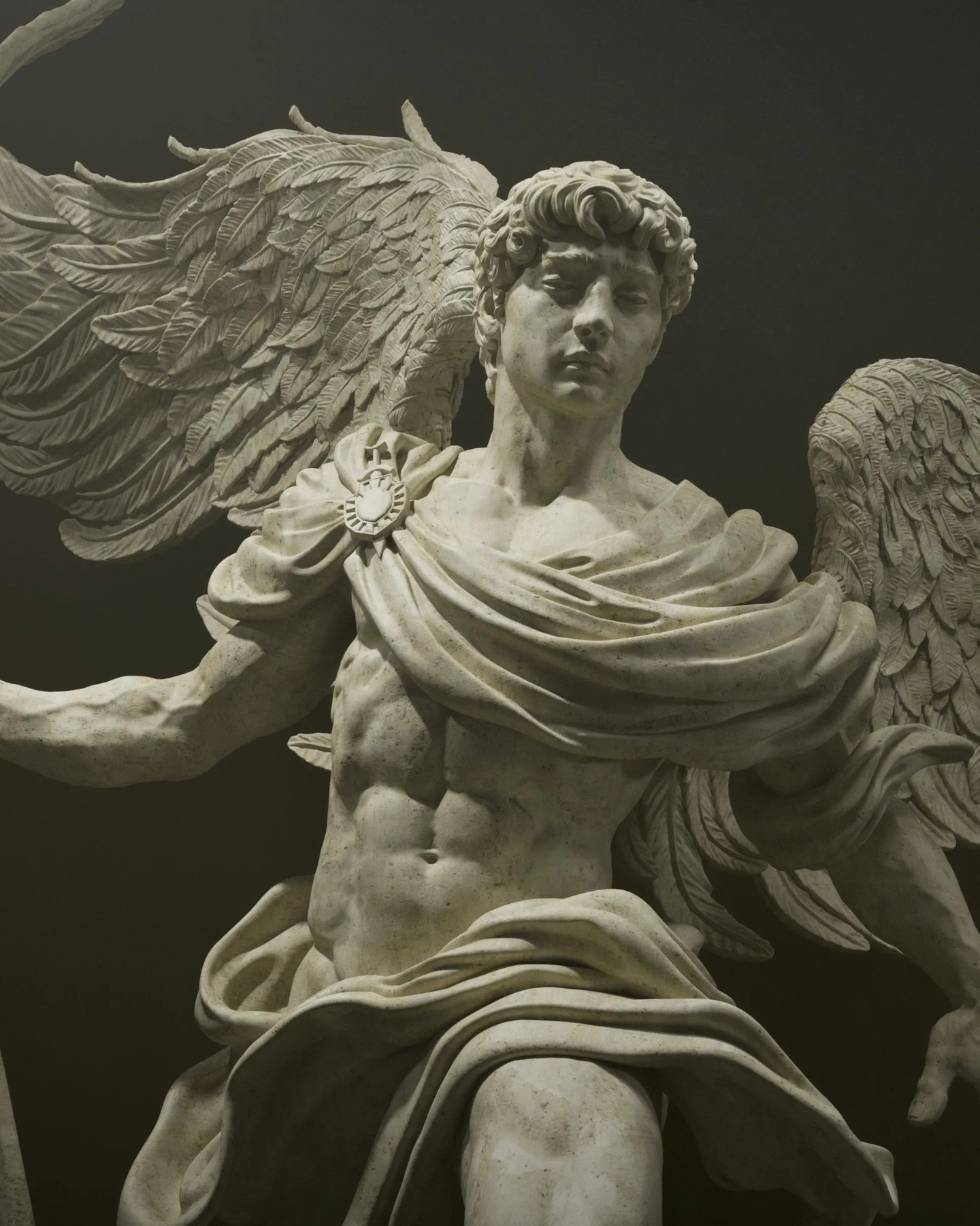 archangel michael sculpture | 3d resin figure archangel michael sculpture | 3d resin figure