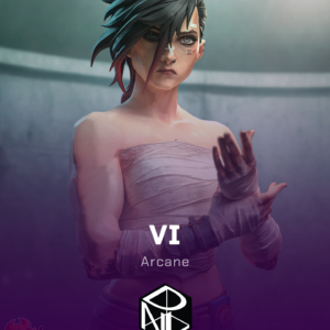 zaun fury | 3d resin figure