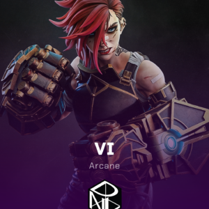 zaun fury | 3d resin figure