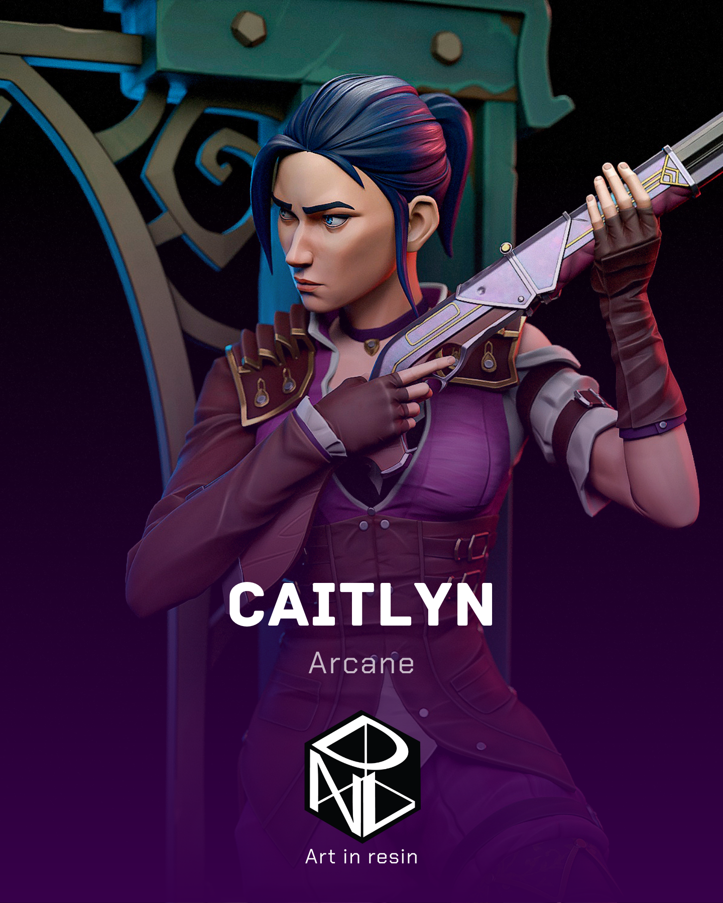 zaun fury | 3d resin figure zaun fury | 3d resin figure