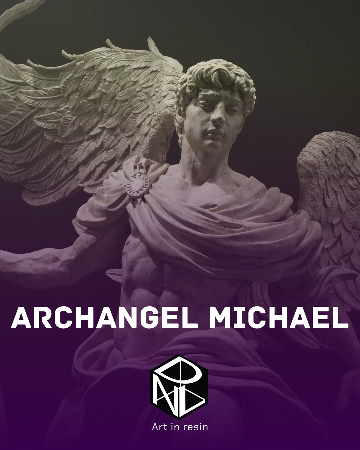 archangel michael sculpture | 3d resin figure archangel michael sculpture | 3d resin figure