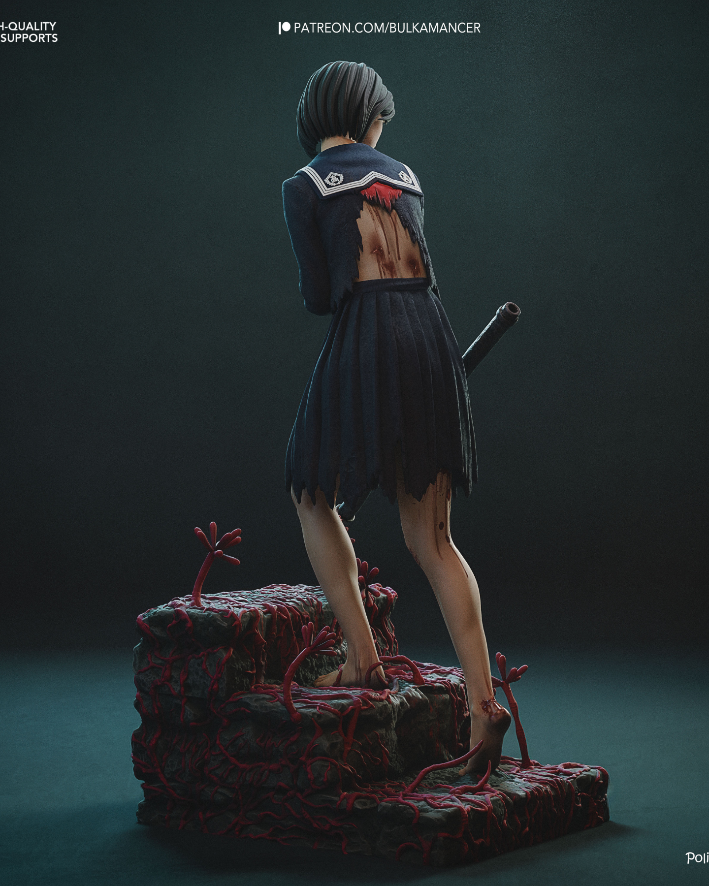 crimson blossom | 3d resin figure crimson blossom | 3d resin figure