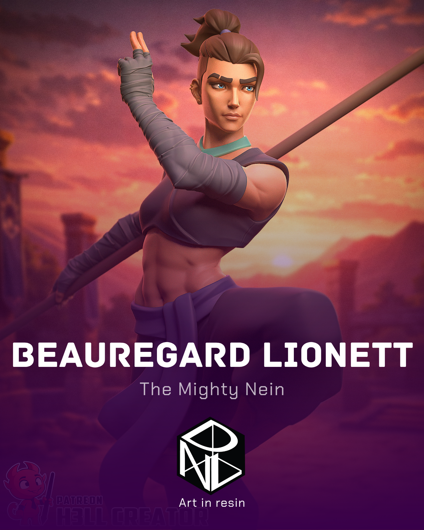 ironfist monk | 3d resin figure ironfist monk | 3d resin figure