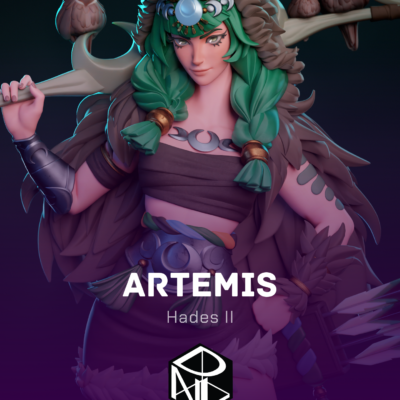 hunting goddess | 3d resin figure