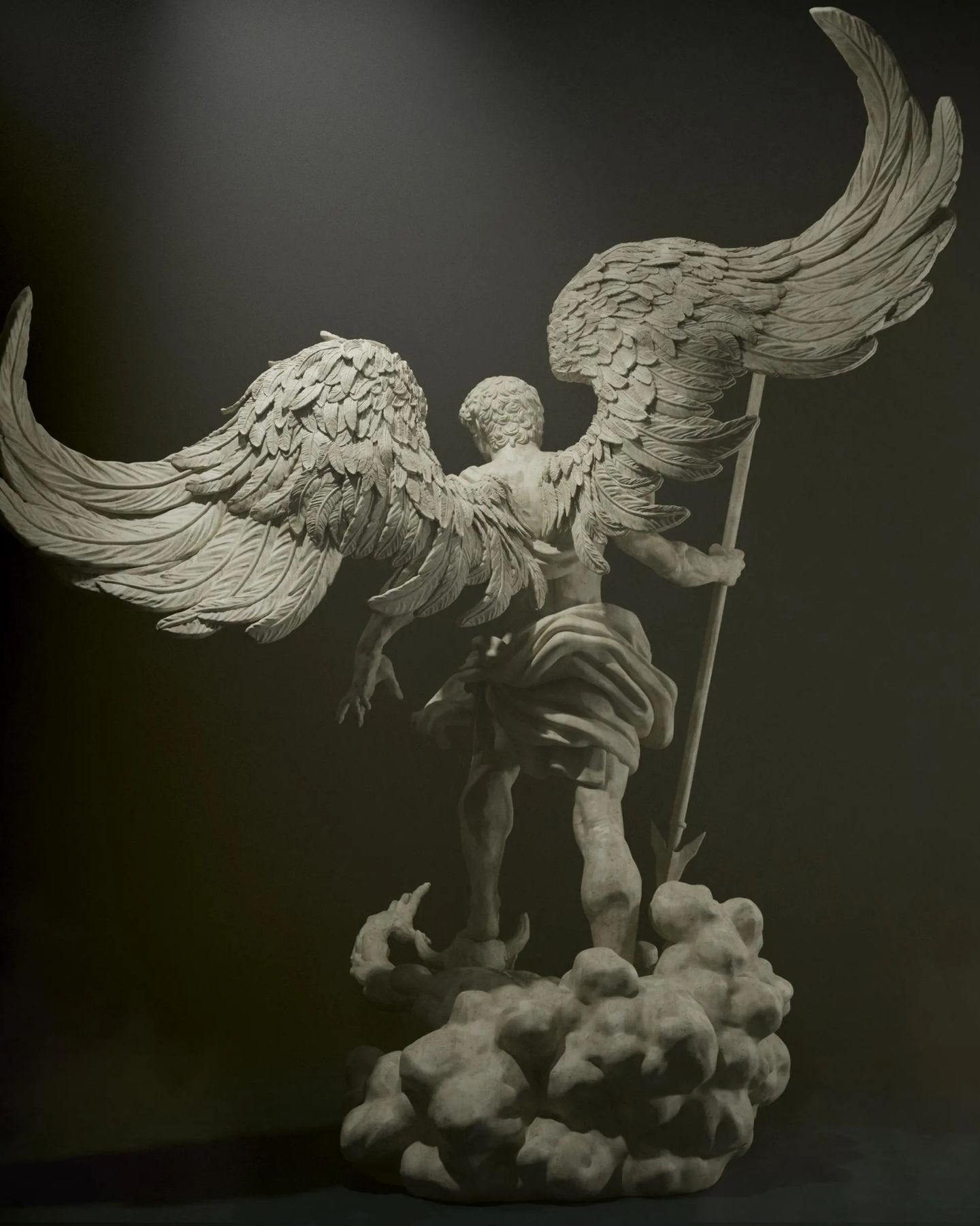 archangel michael sculpture | 3d resin figure archangel michael sculpture | 3d resin figure