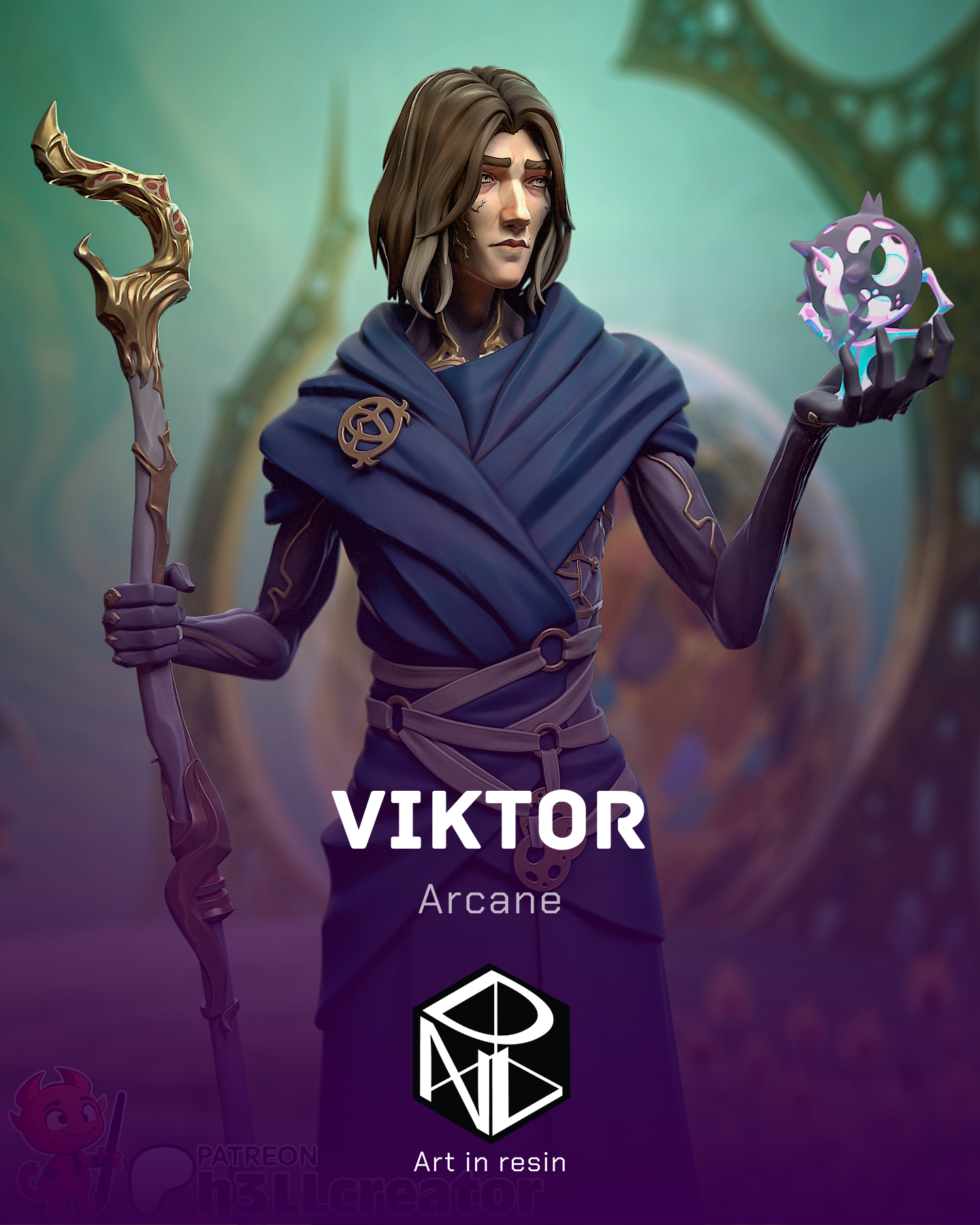 zaun fury | 3d resin figure zaun fury | 3d resin figure