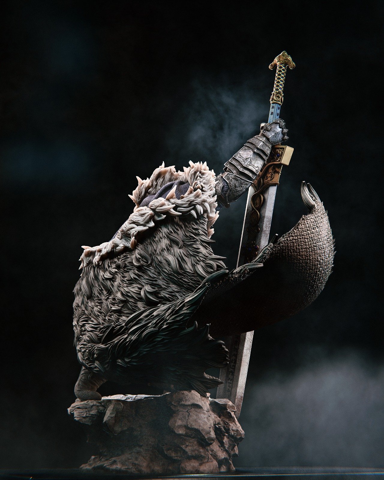 moonfang guardian 3d resin figure moonfang guardian 3d resin figure