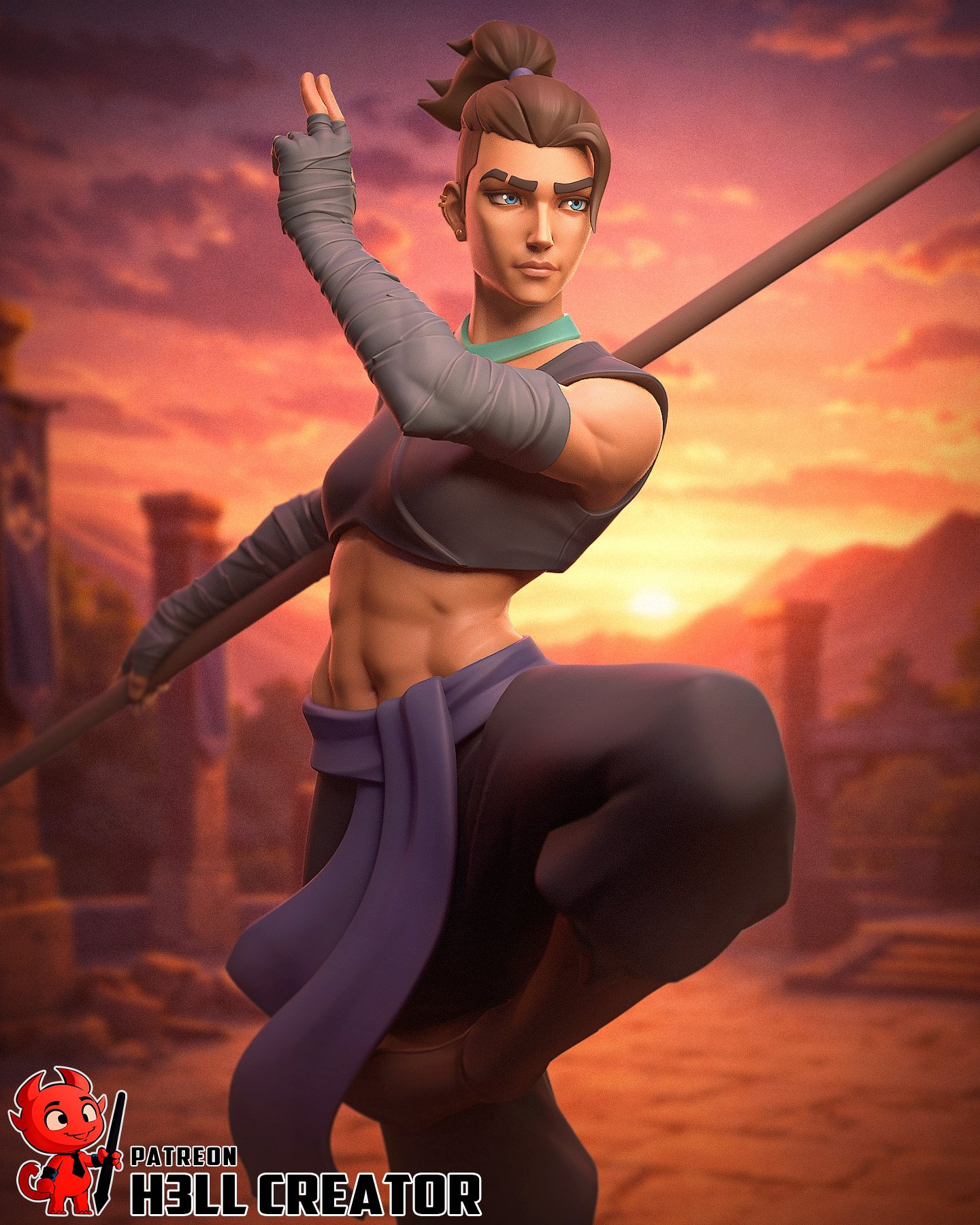 ironfist monk | 3d resin figure ironfist monk | 3d resin figure