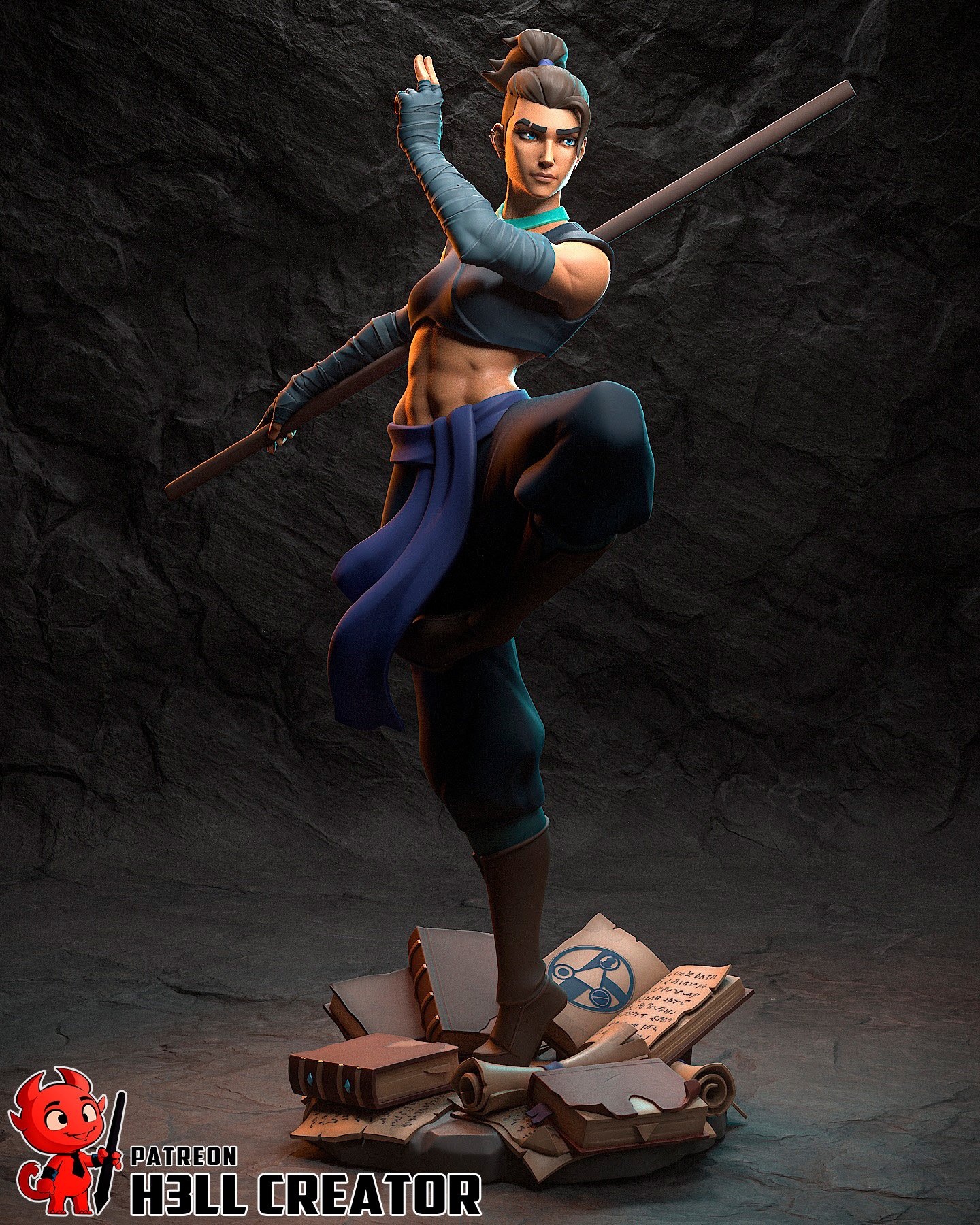 ironfist monk | 3d resin figure ironfist monk | 3d resin figure