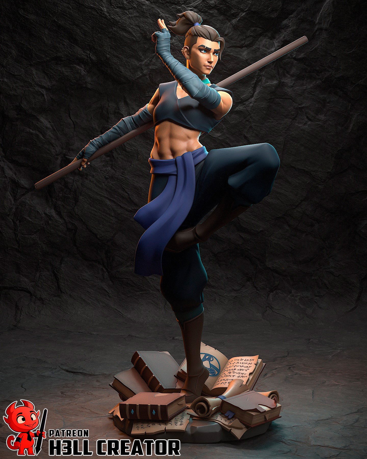 ironfist monk | 3d resin figure ironfist monk | 3d resin figure