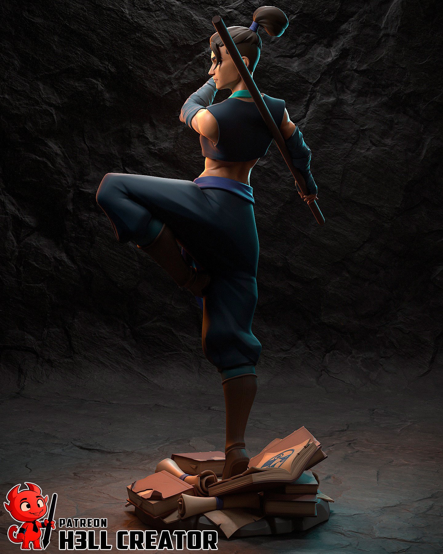 ironfist monk | 3d resin figure ironfist monk | 3d resin figure
