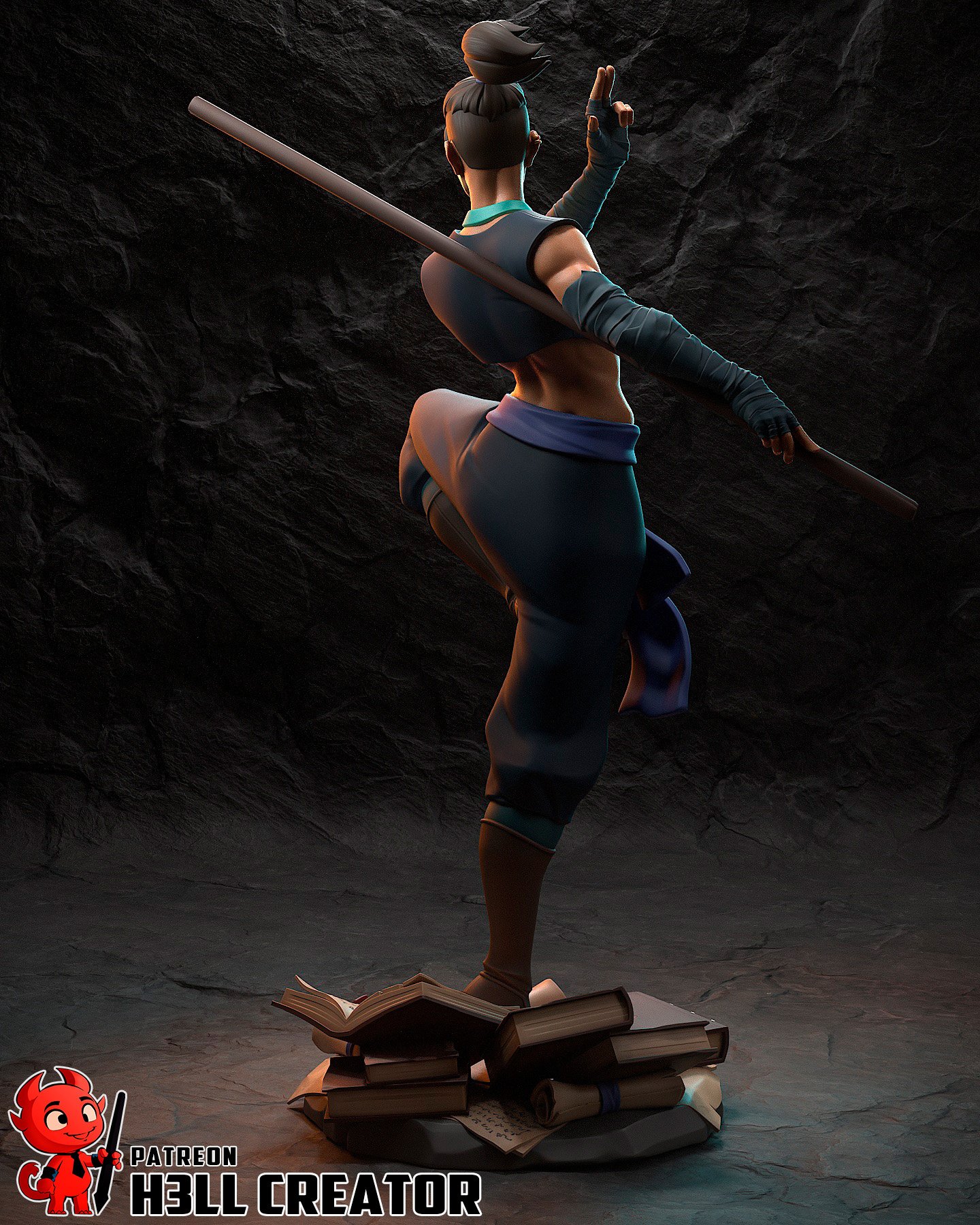 ironfist monk | 3d resin figure ironfist monk | 3d resin figure