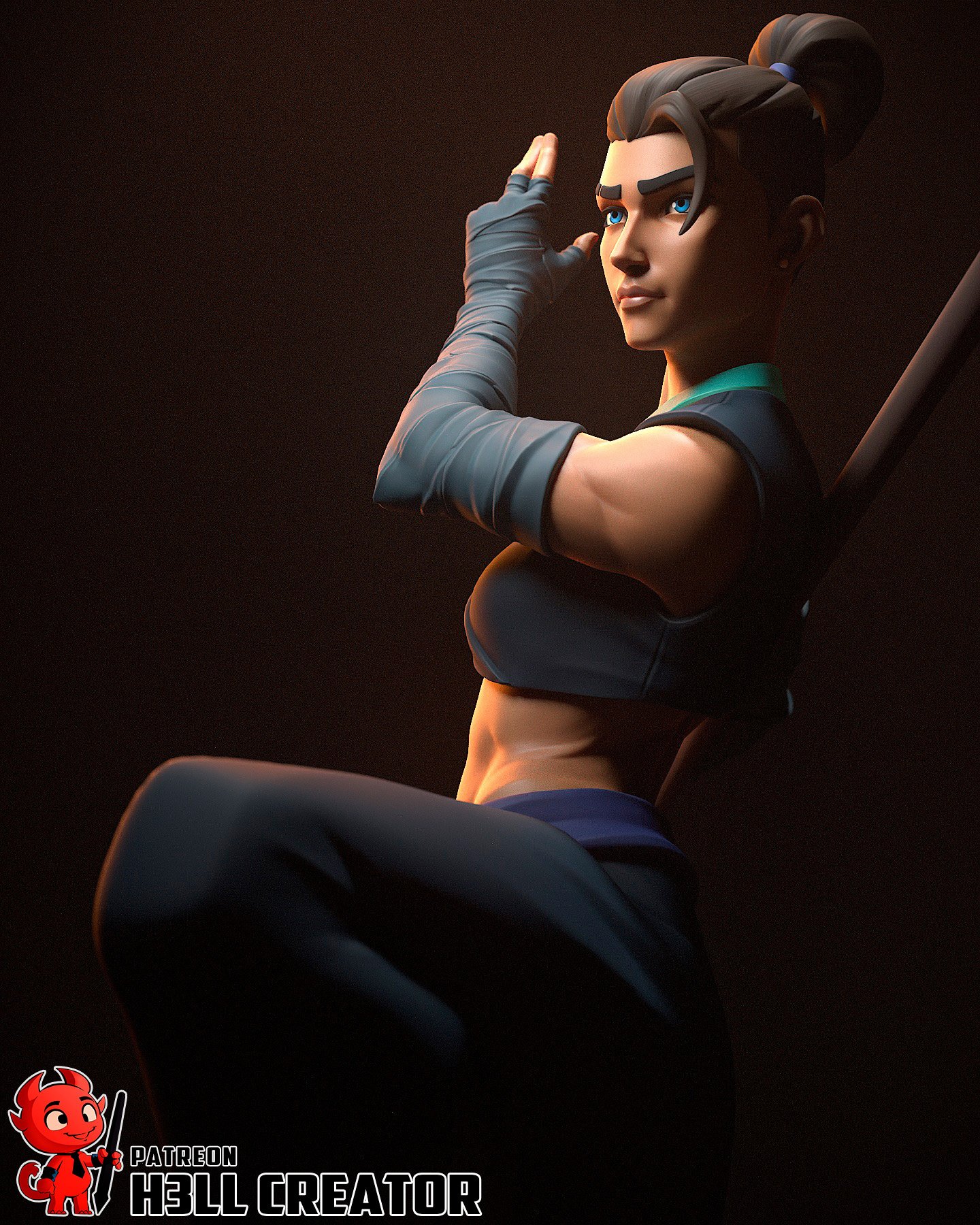 ironfist monk | 3d resin figure ironfist monk | 3d resin figure