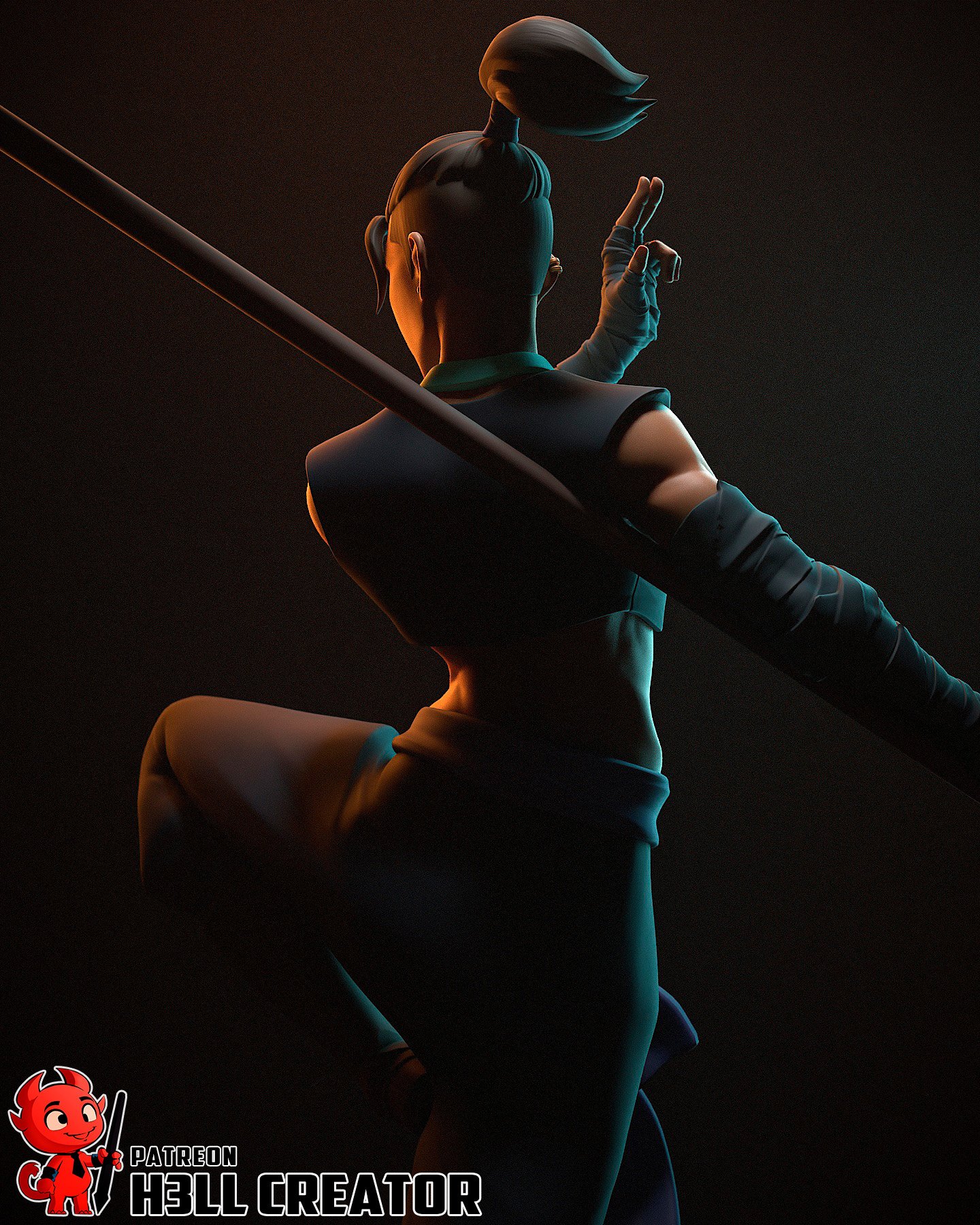 ironfist monk | 3d resin figure ironfist monk | 3d resin figure