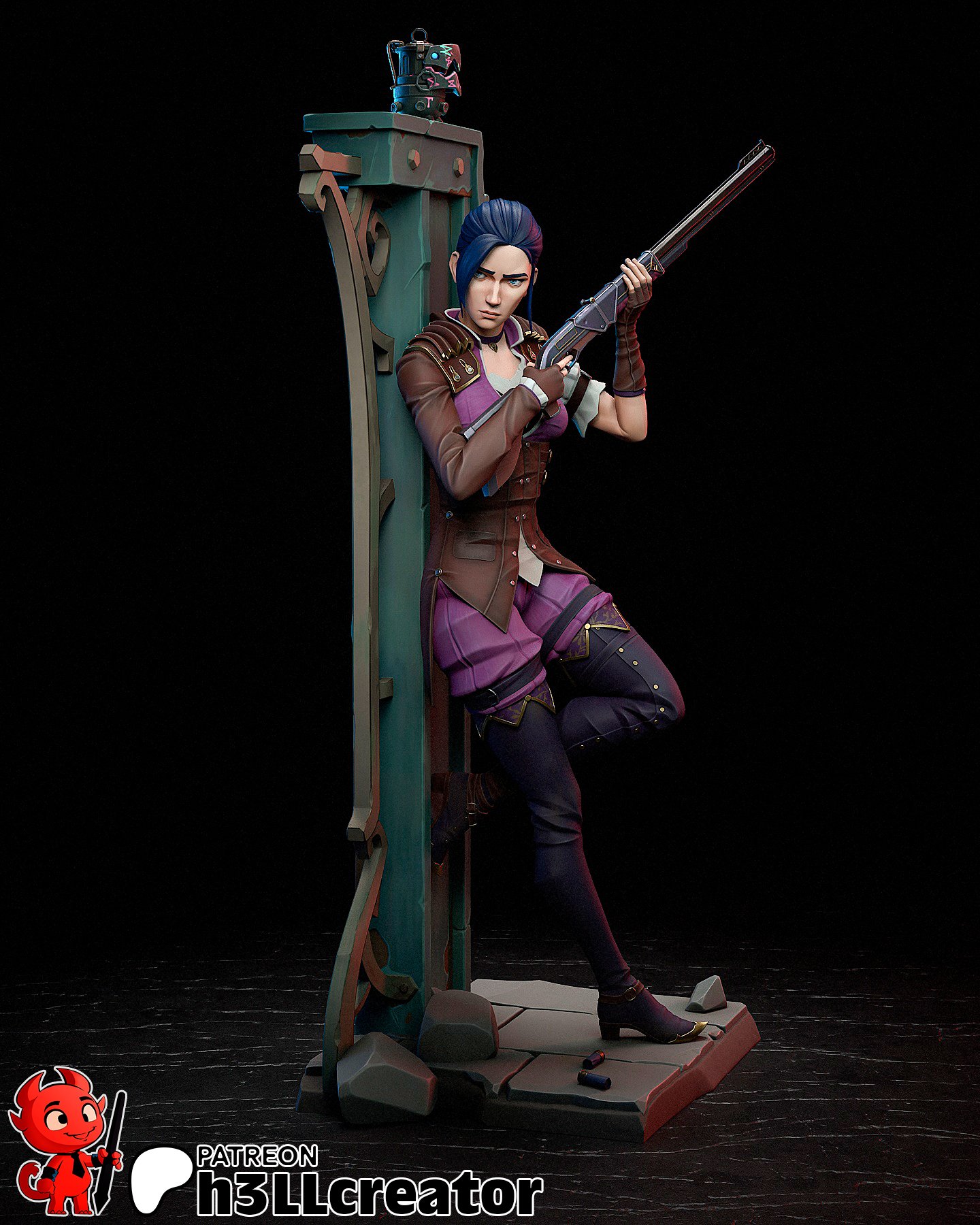 blue sniper | 3d resin figure blue sniper | 3d resin figure