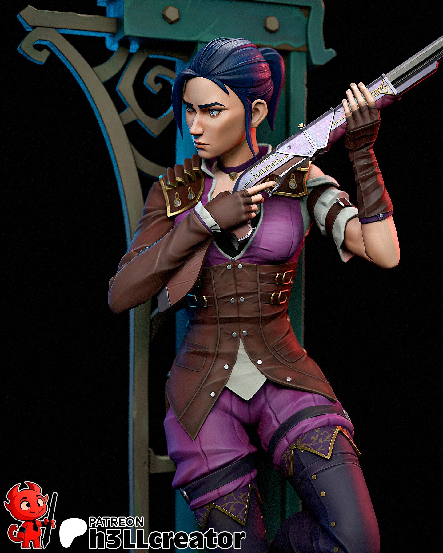 blue sniper | 3d resin figure blue sniper | 3d resin figure