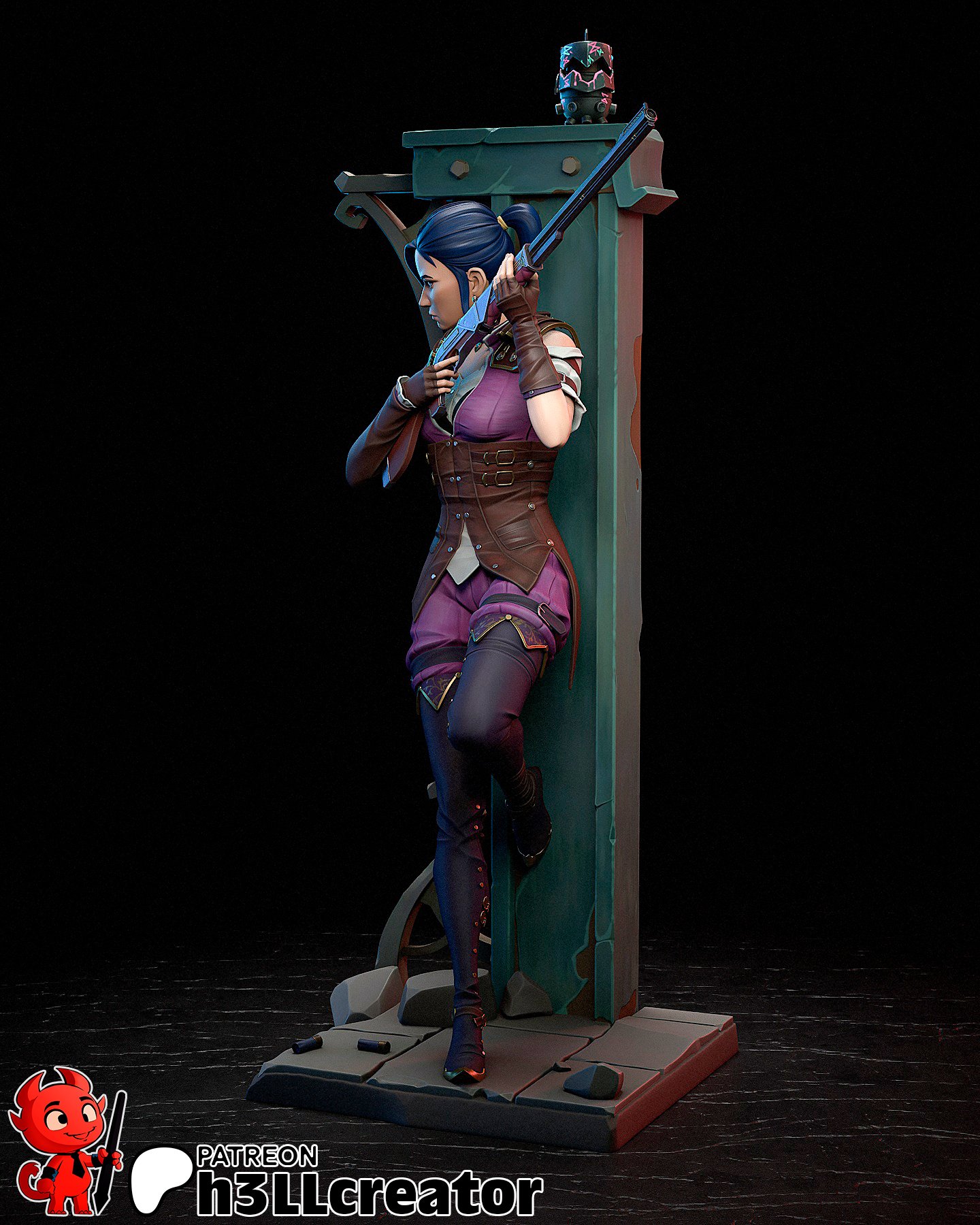 blue sniper | 3d resin figure blue sniper | 3d resin figure