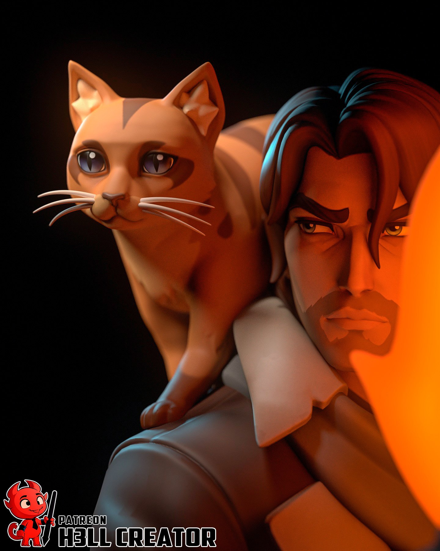 ironfist monk | 3d resin figure ironfist monk | 3d resin figure