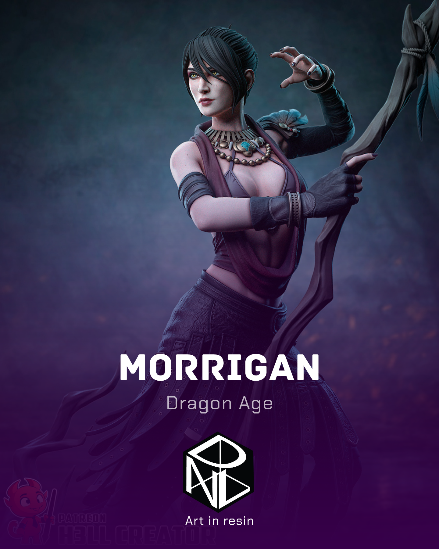 the wild witch | 3d resin figure the wild witch | 3d resin figure