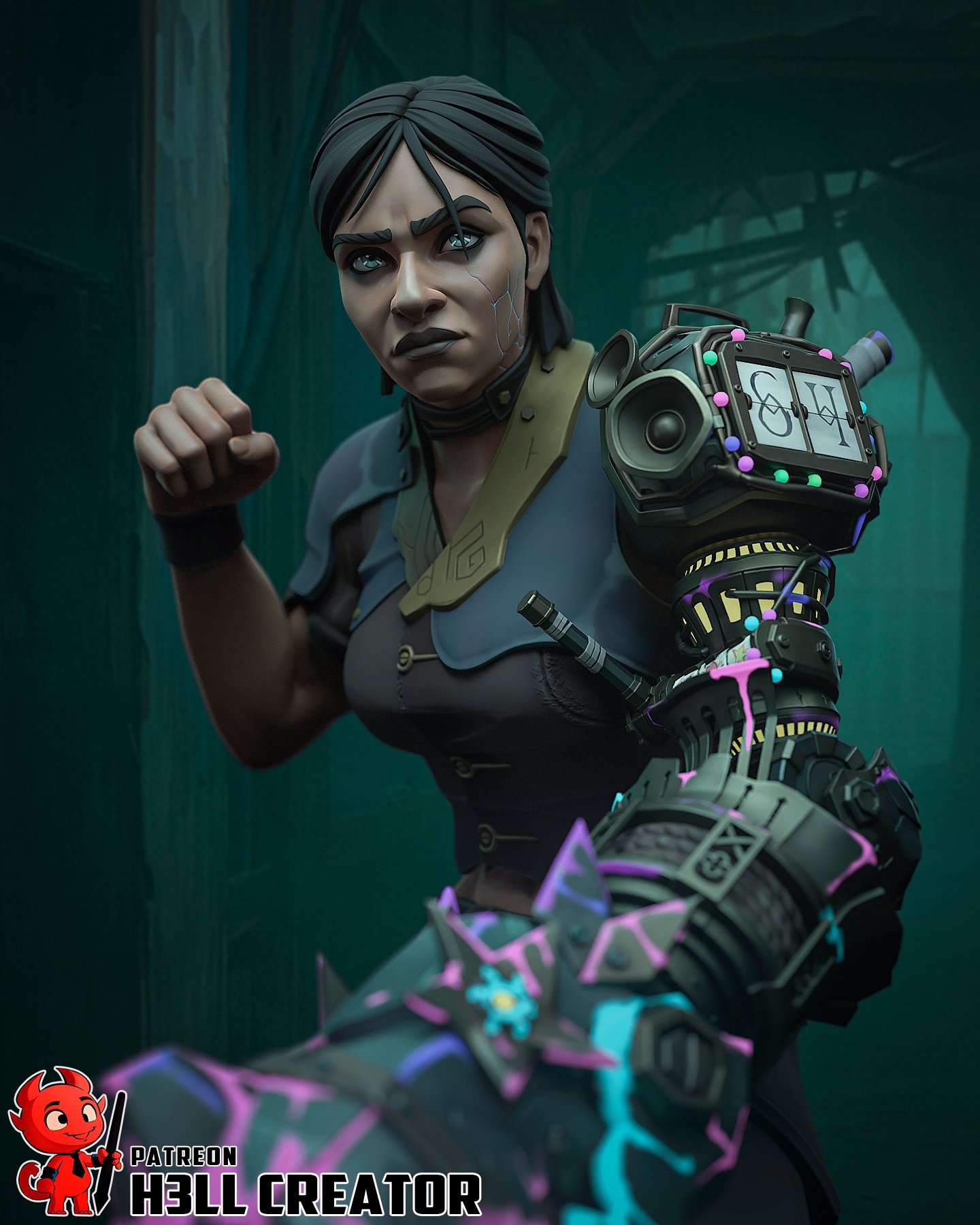 blue sniper | 3d resin figure blue sniper | 3d resin figure