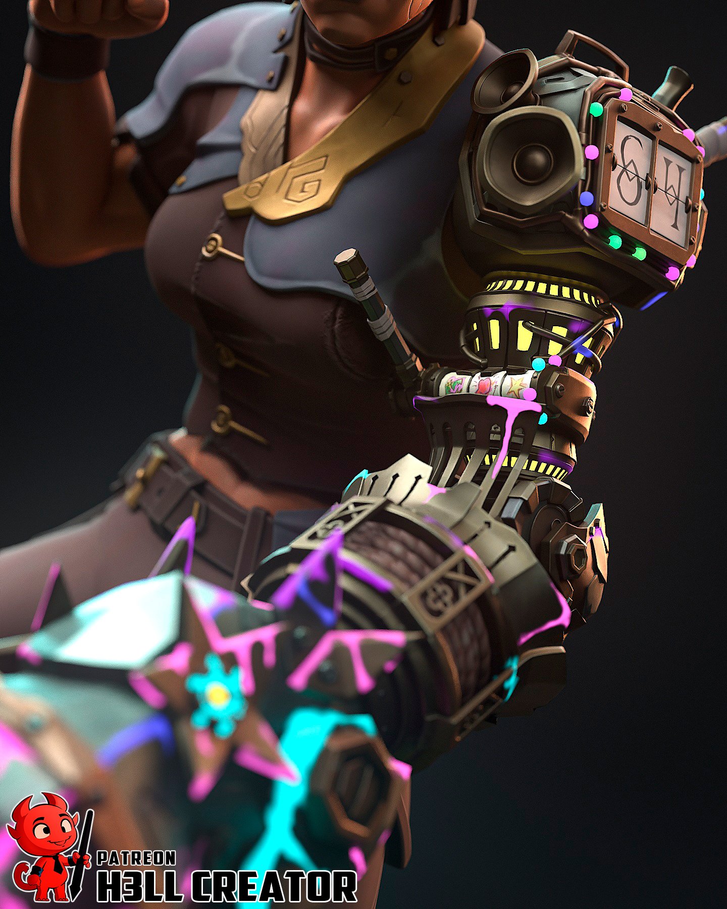 blue sniper | 3d resin figure blue sniper | 3d resin figure