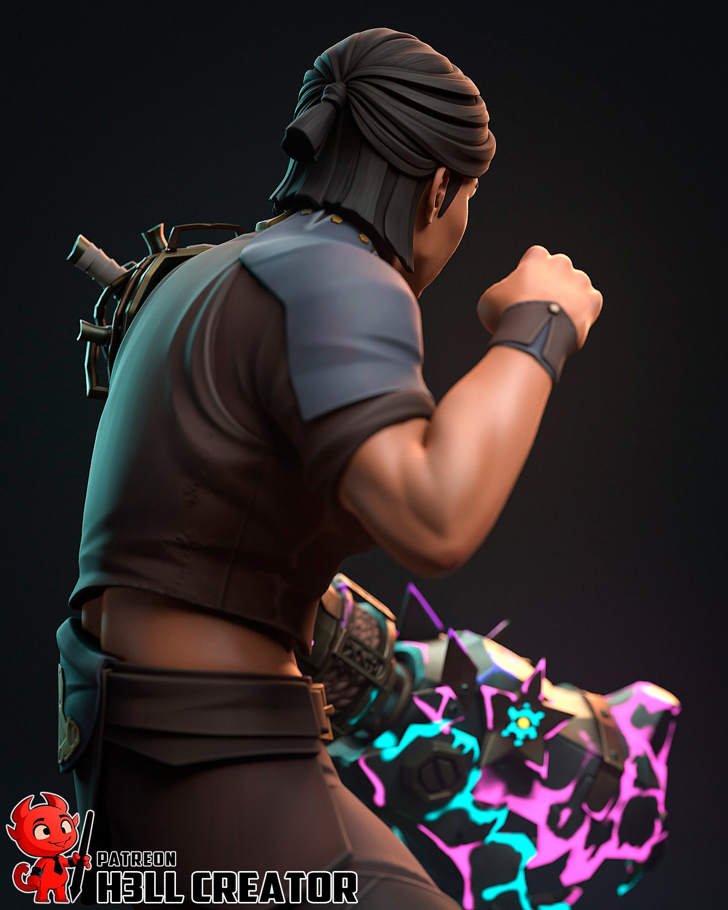 blue sniper | 3d resin figure blue sniper | 3d resin figure