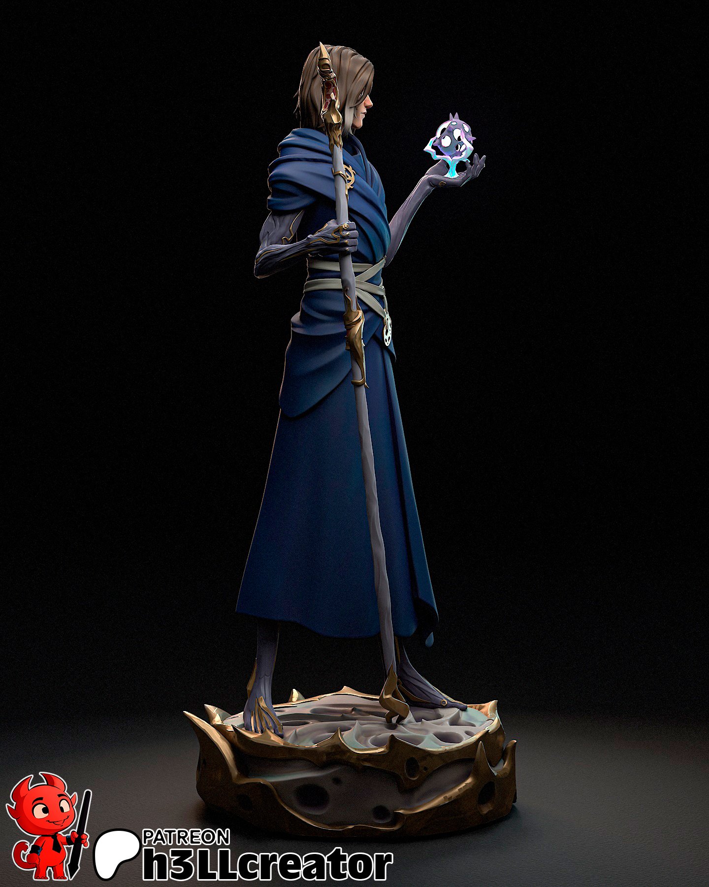 blue sniper | 3d resin figure blue sniper | 3d resin figure