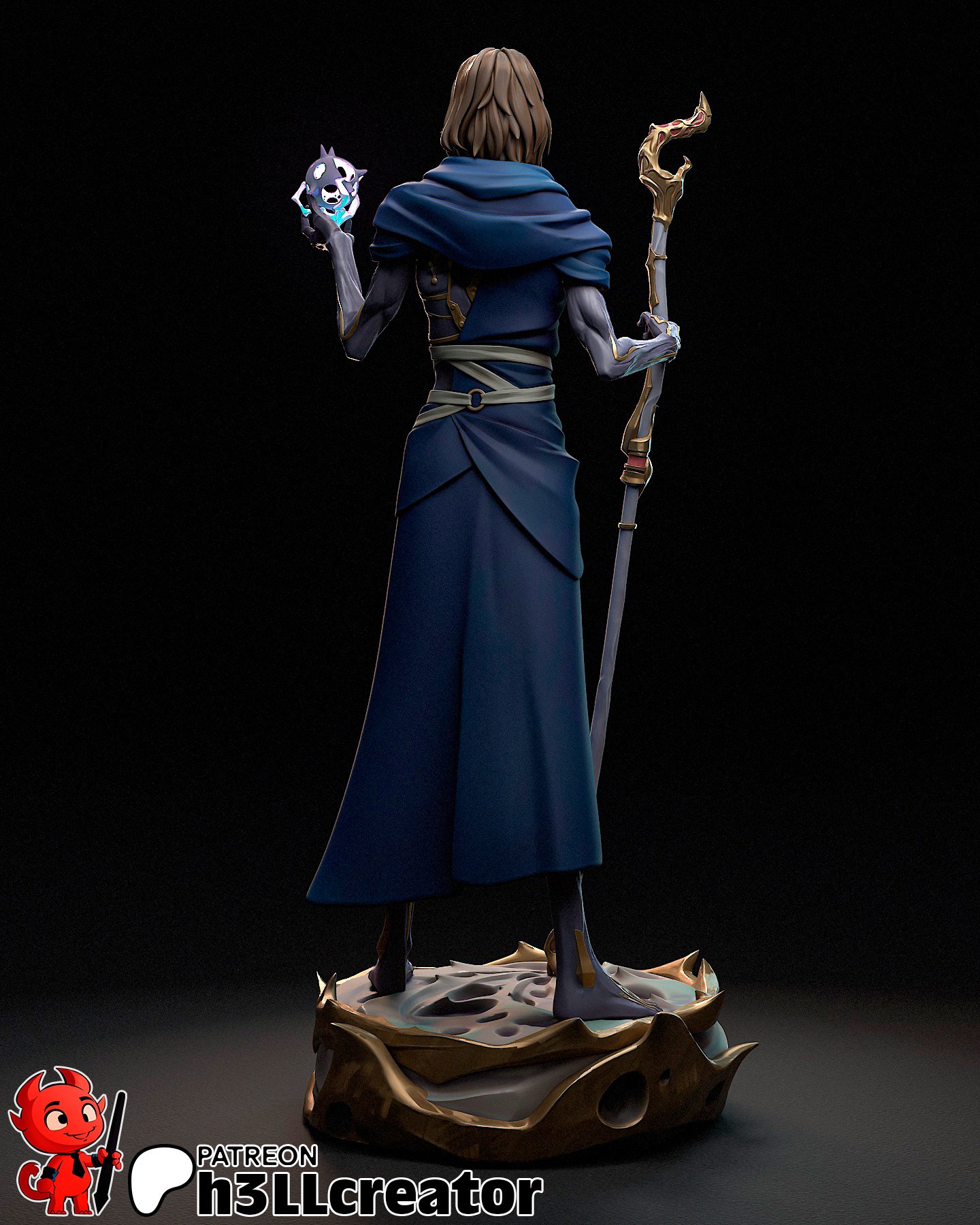 blue sniper | 3d resin figure blue sniper | 3d resin figure