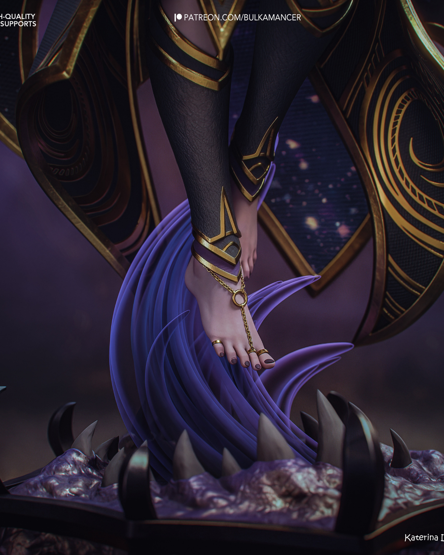 the dark whisperer | 3d resin figure the dark whisperer | 3d resin figure