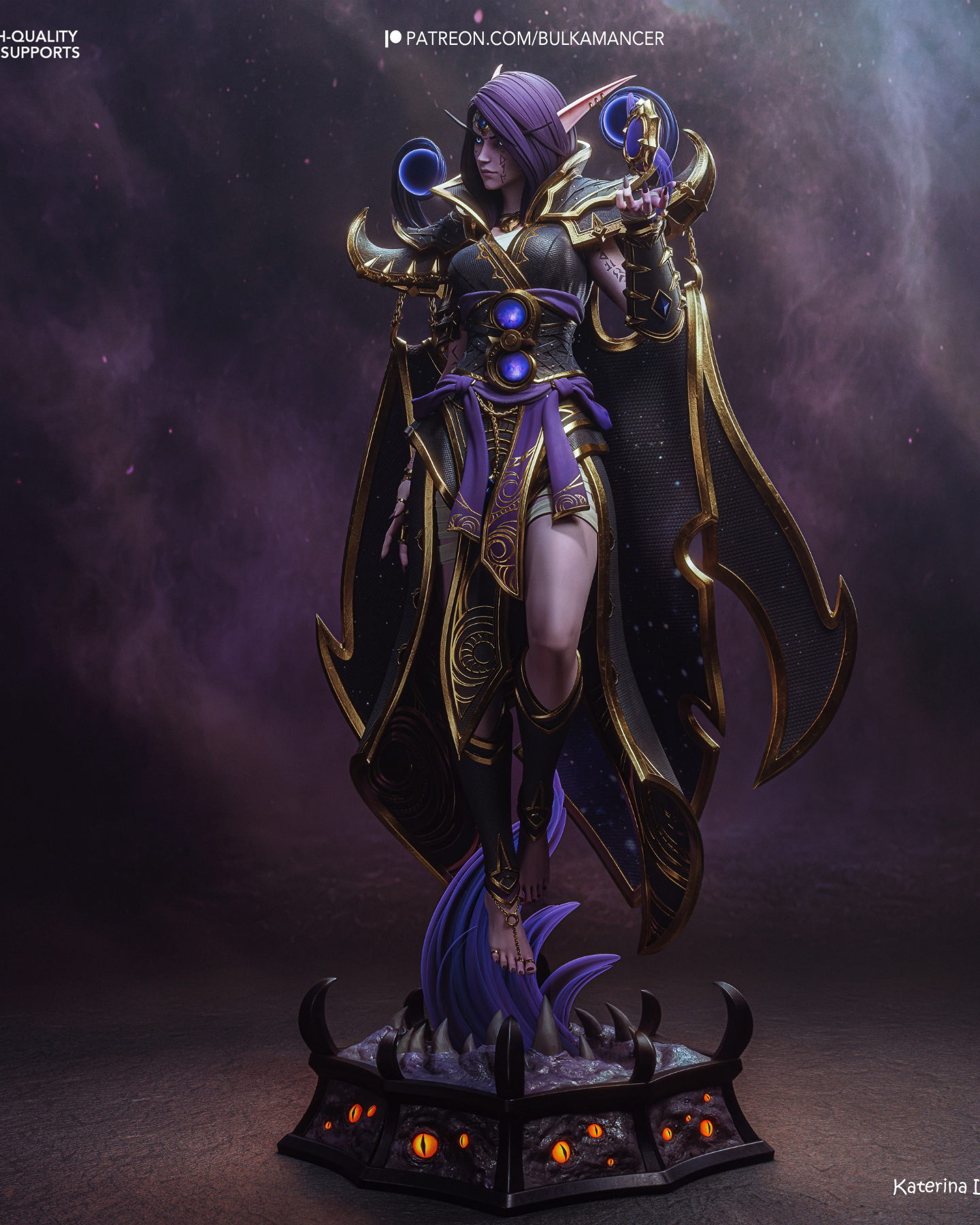 the dark whisperer | 3d resin figure the dark whisperer | 3d resin figure
