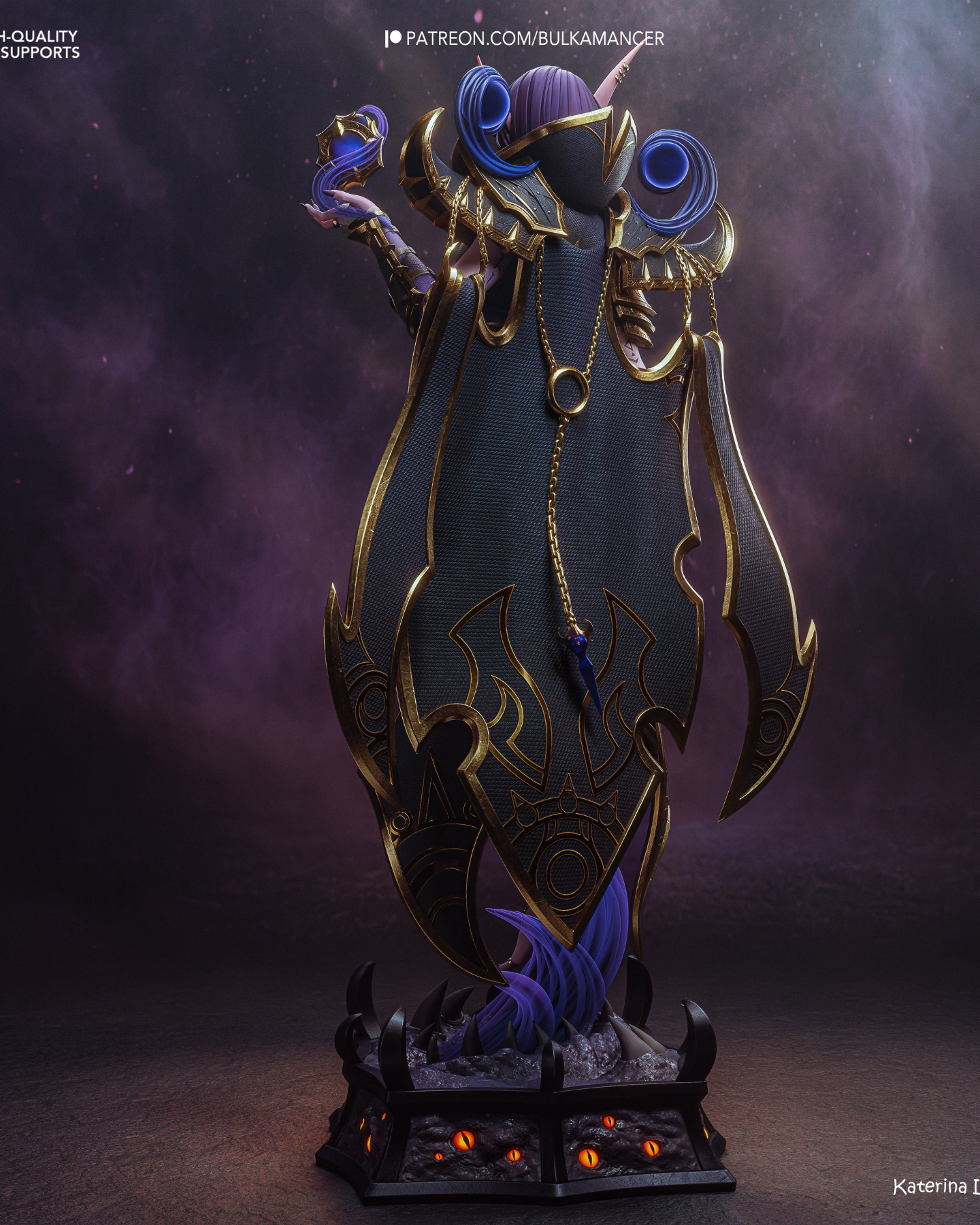 the dark whisperer | 3d resin figure the dark whisperer | 3d resin figure