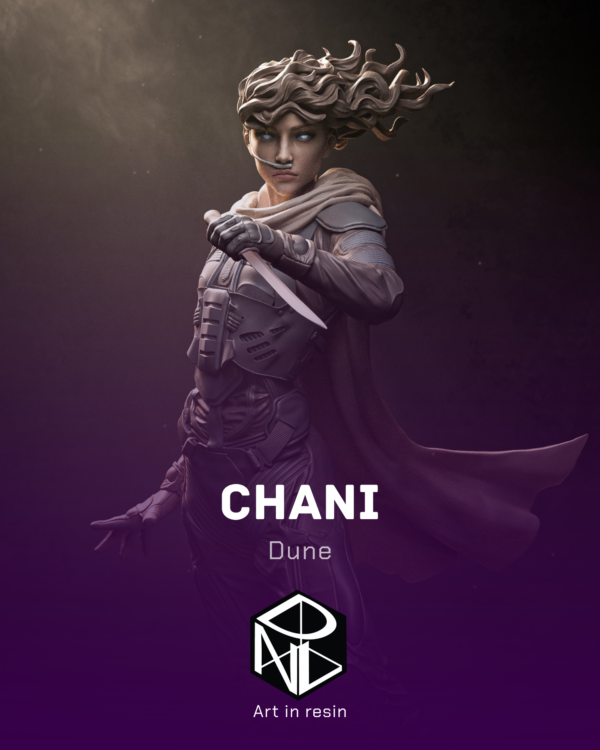 steel fan warrior | 3d resin figure