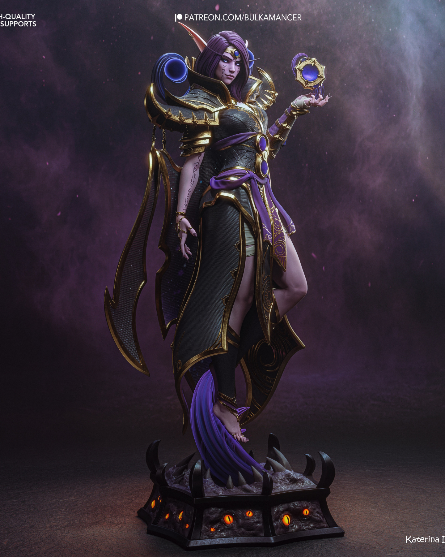 the dark whisperer | 3d resin figure the dark whisperer | 3d resin figure