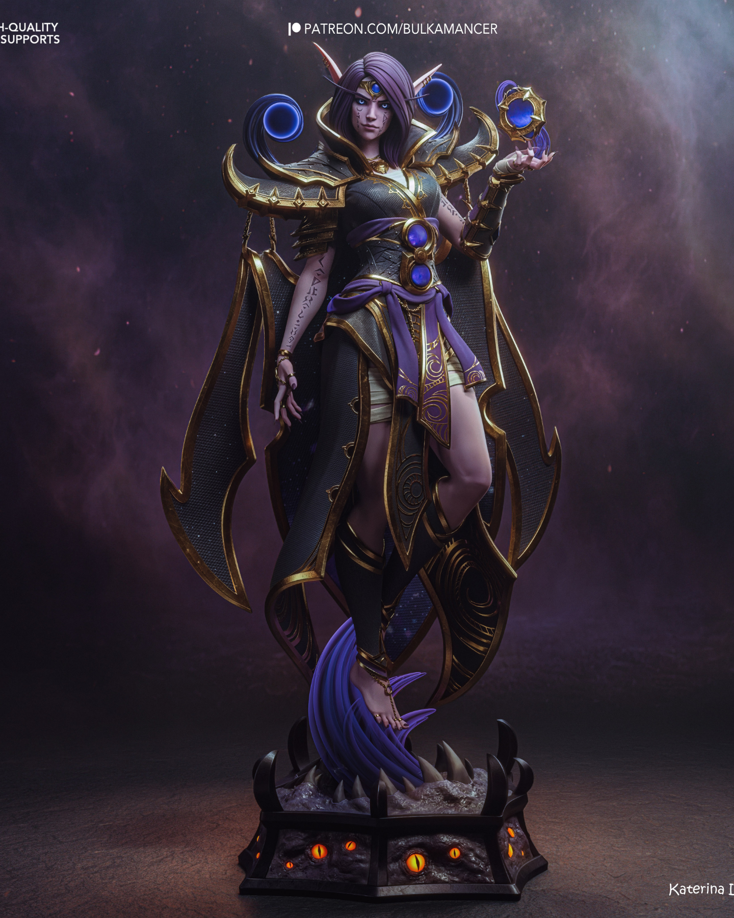 the dark whisperer | 3d resin figure the dark whisperer | 3d resin figure