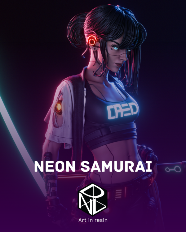 steel fan warrior | 3d resin figure