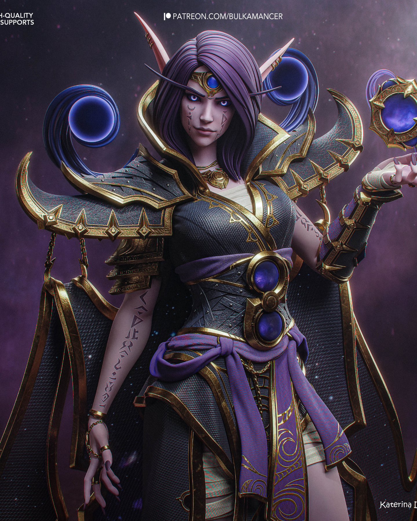 the dark whisperer | 3d resin figure the dark whisperer | 3d resin figure