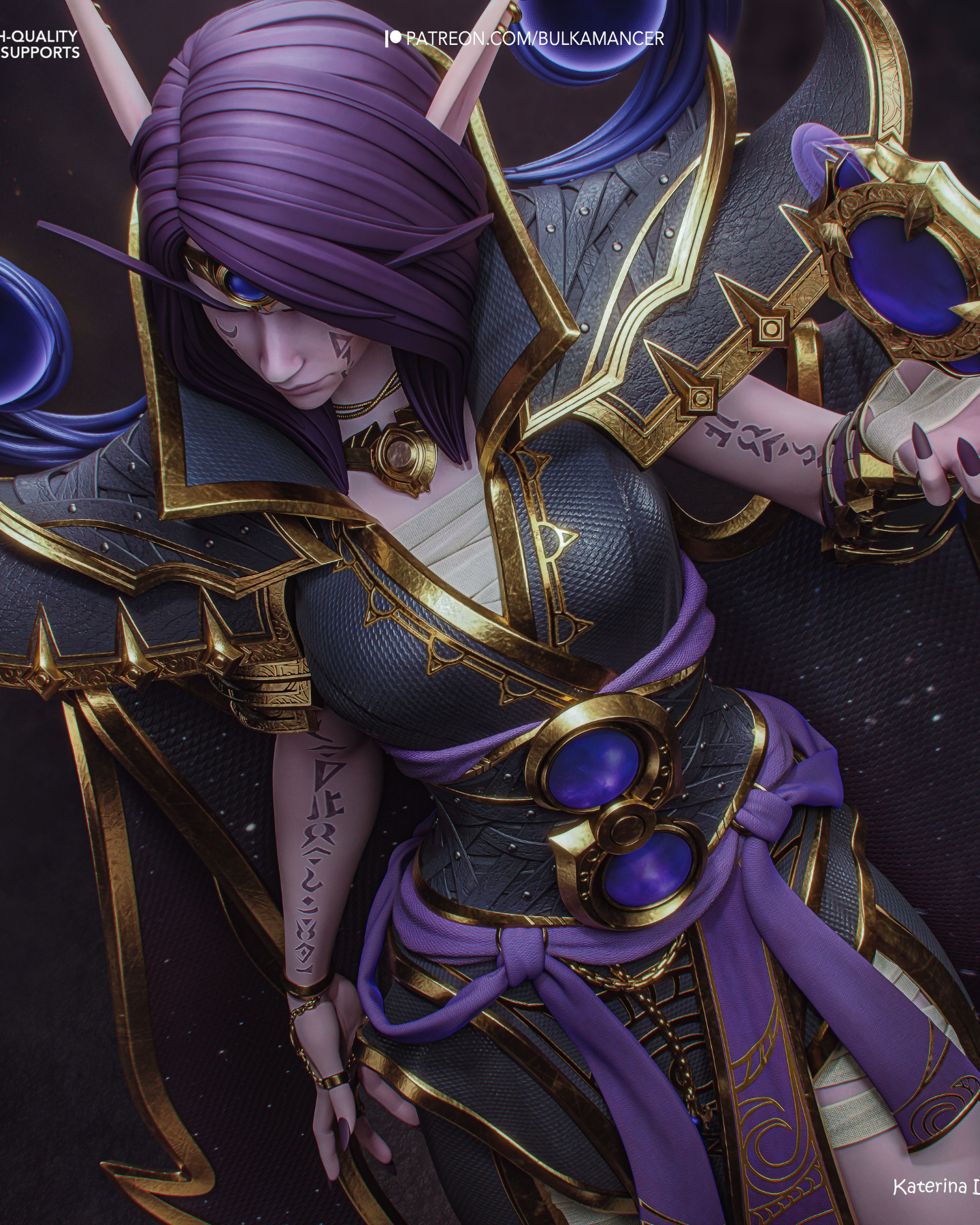 the dark whisperer | 3d resin figure the dark whisperer | 3d resin figure