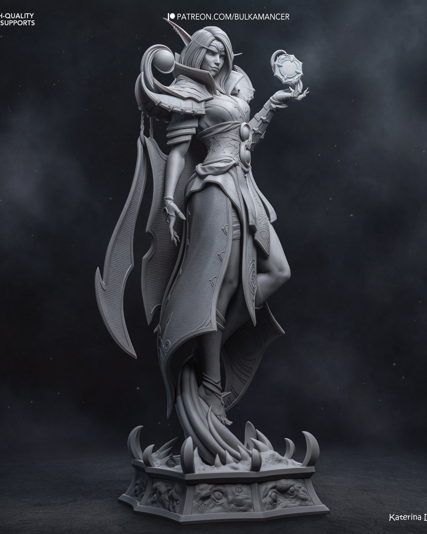 the dark whisperer | 3d resin figure the dark whisperer | 3d resin figure