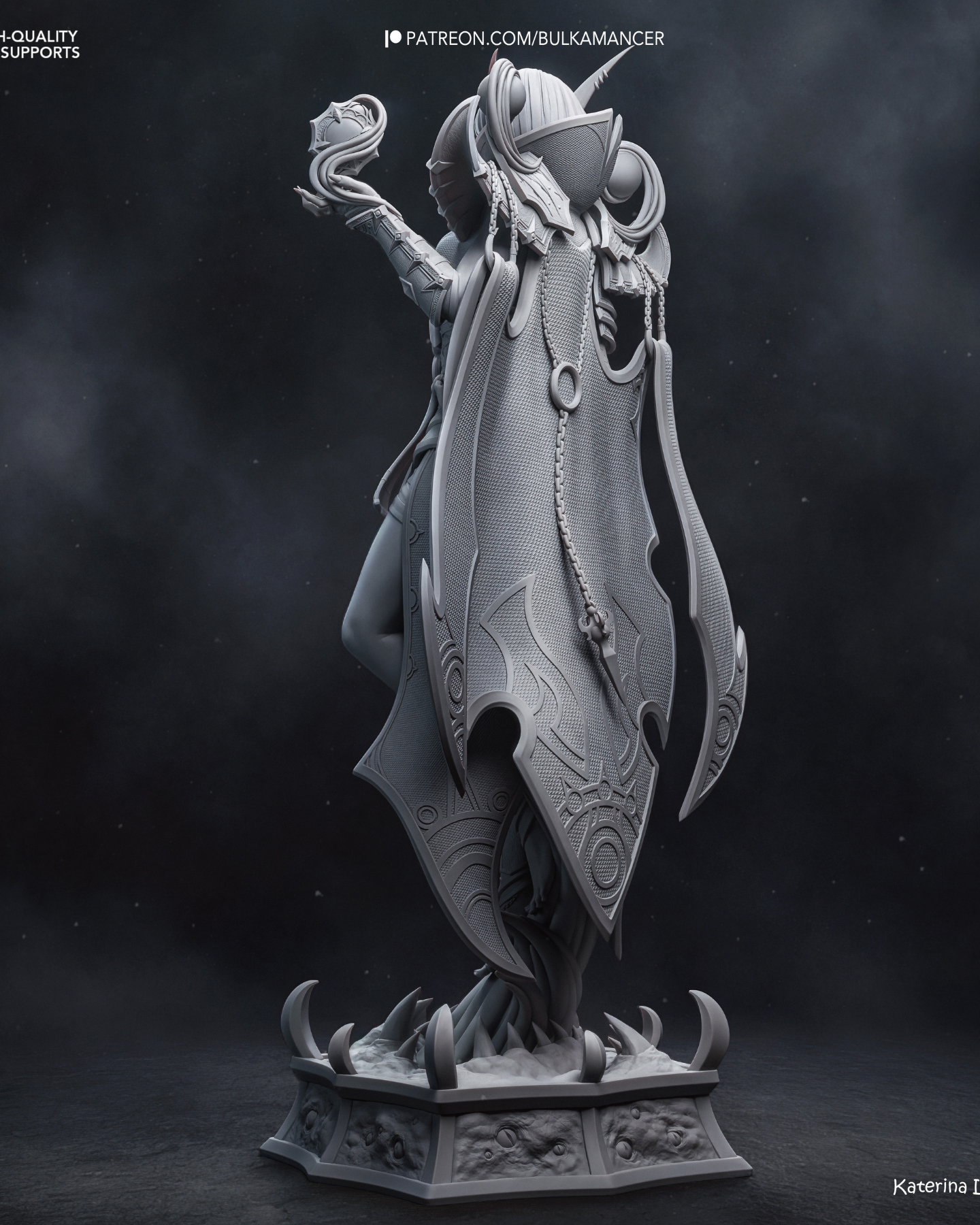 the dark whisperer | 3d resin figure the dark whisperer | 3d resin figure