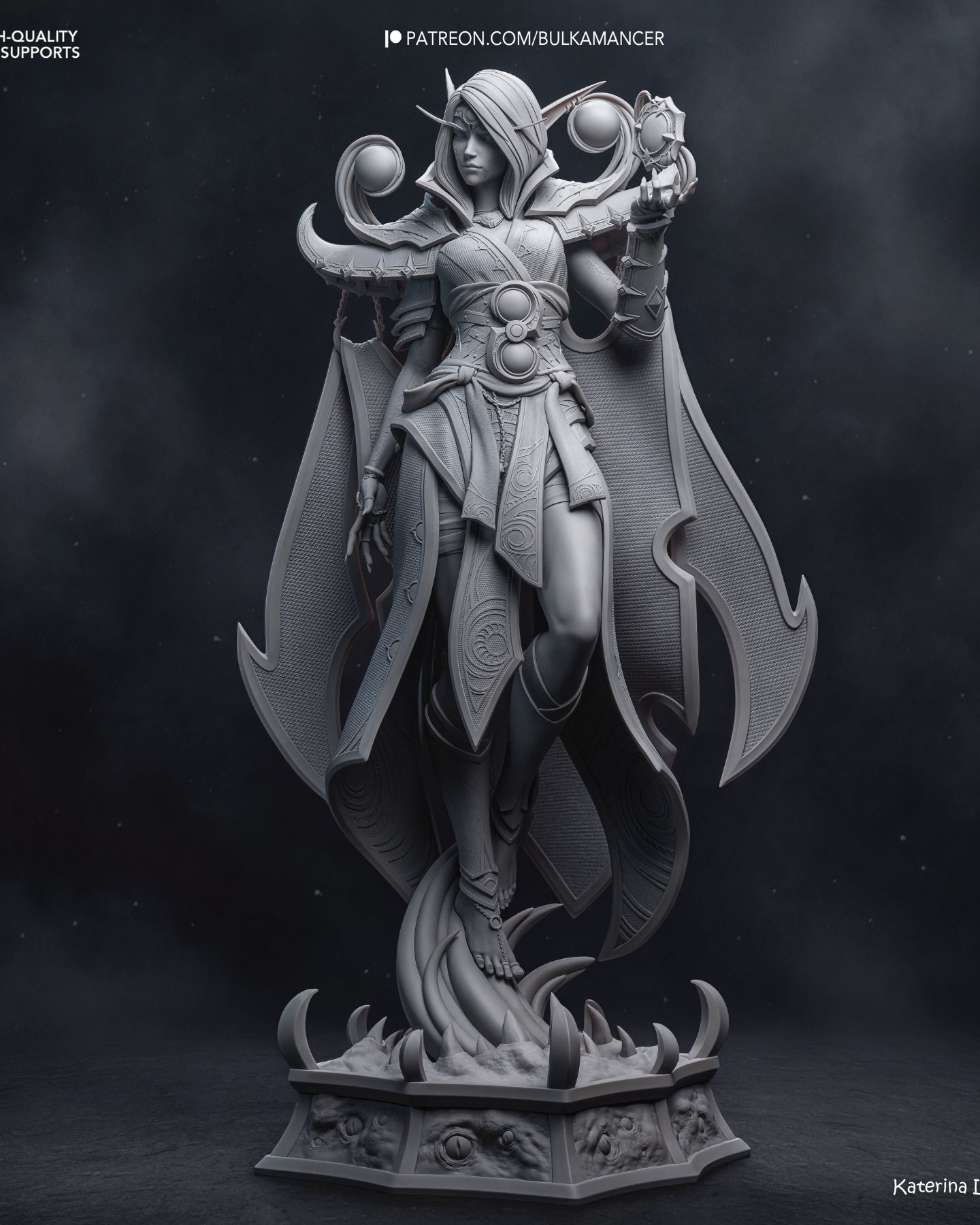 the dark whisperer | 3d resin figure the dark whisperer | 3d resin figure