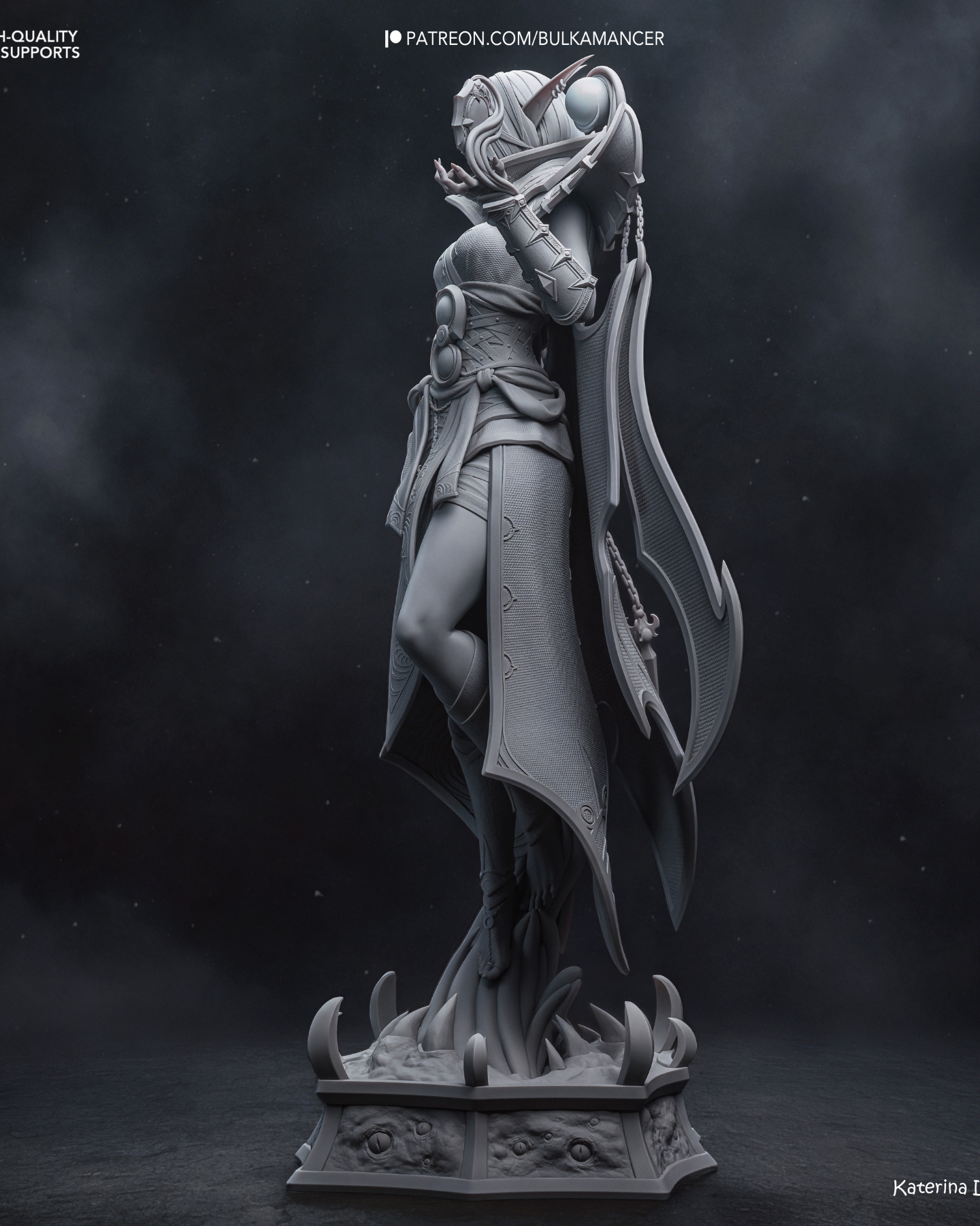 the dark whisperer | 3d resin figure the dark whisperer | 3d resin figure