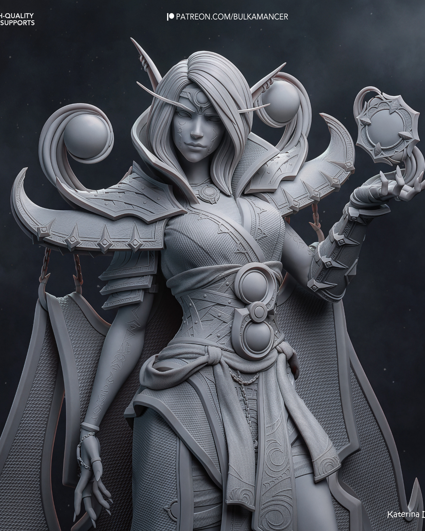 the dark whisperer | 3d resin figure the dark whisperer | 3d resin figure