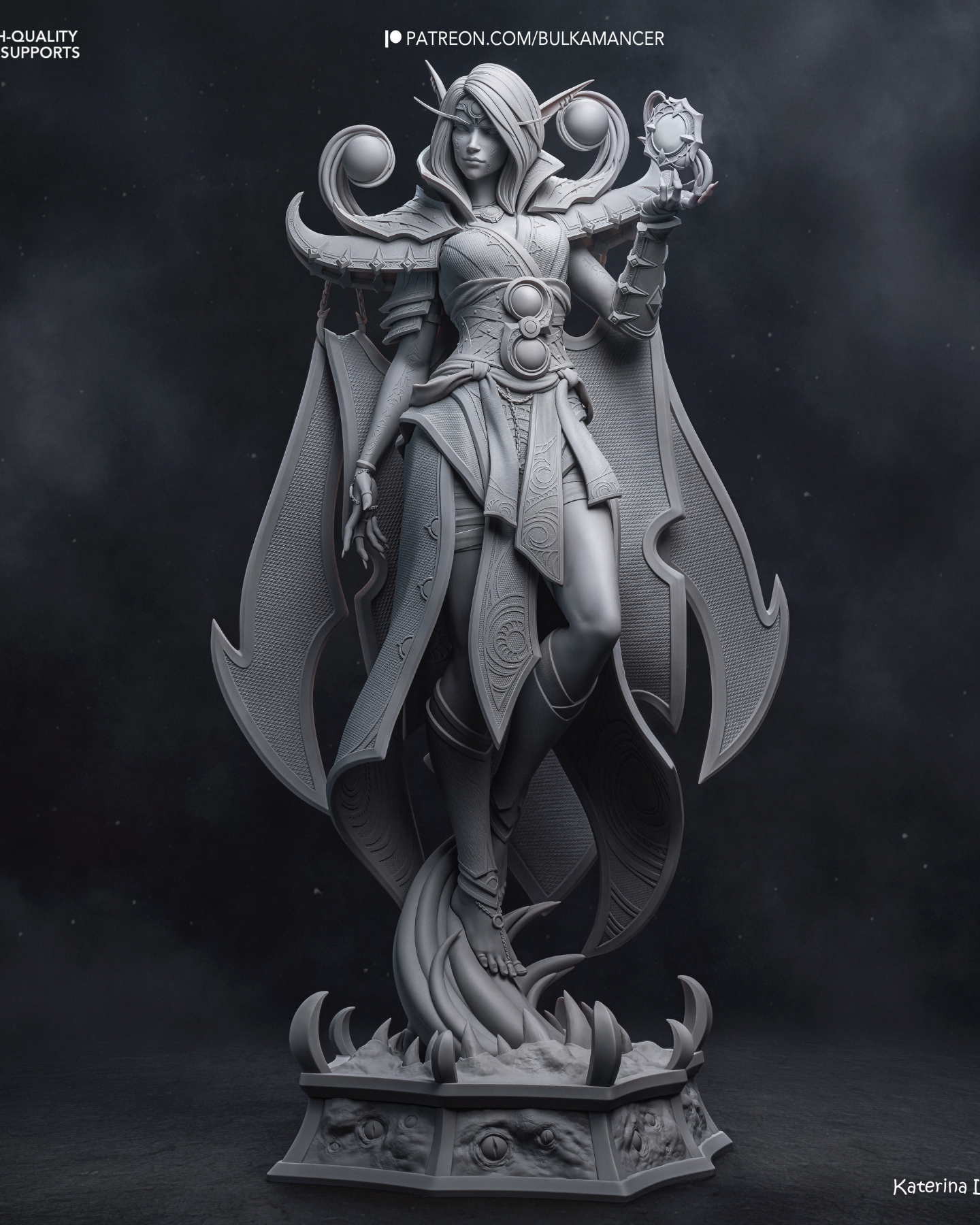 the dark whisperer | 3d resin figure the dark whisperer | 3d resin figure