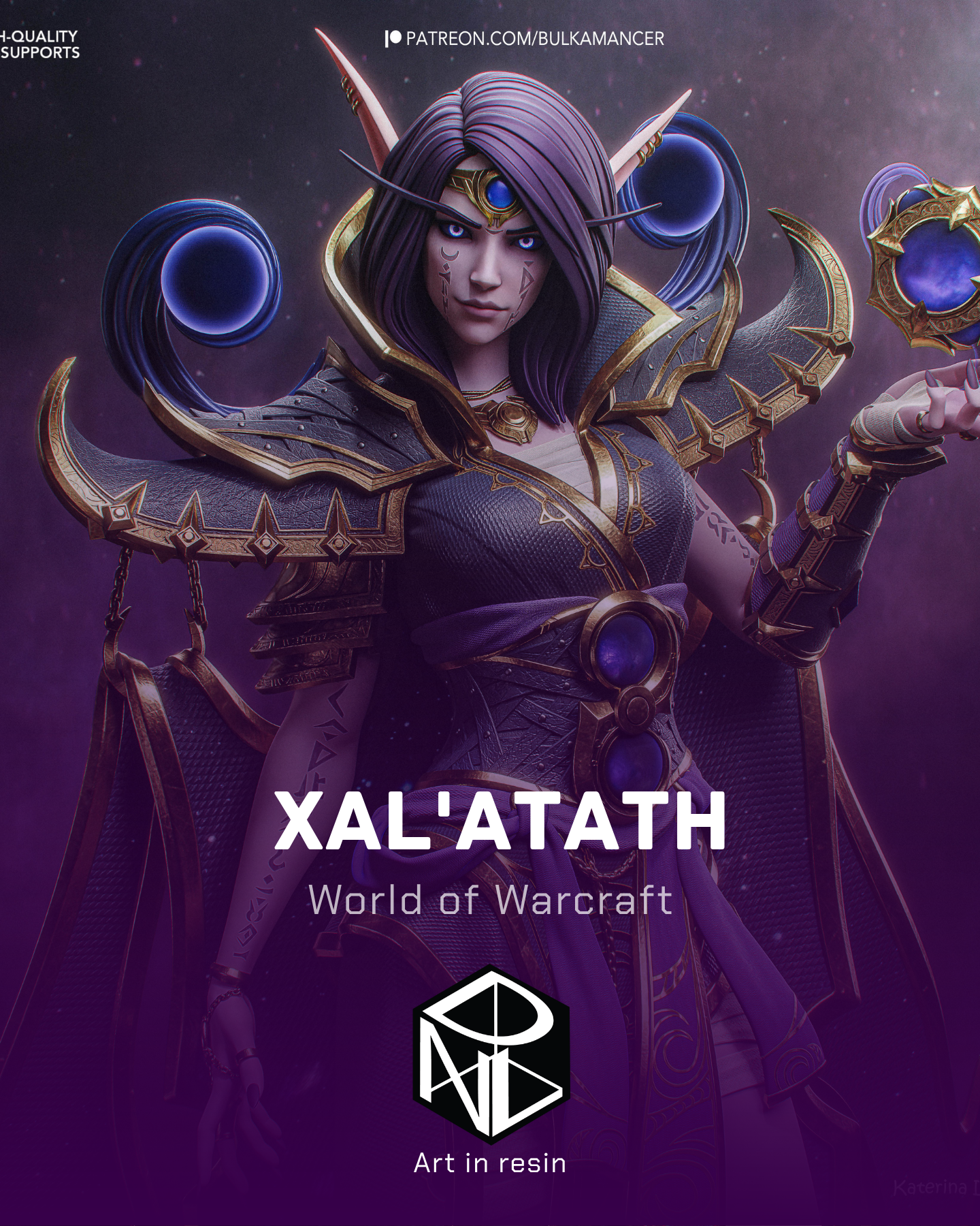 the dark whisperer | 3d resin figure the dark whisperer | 3d resin figure