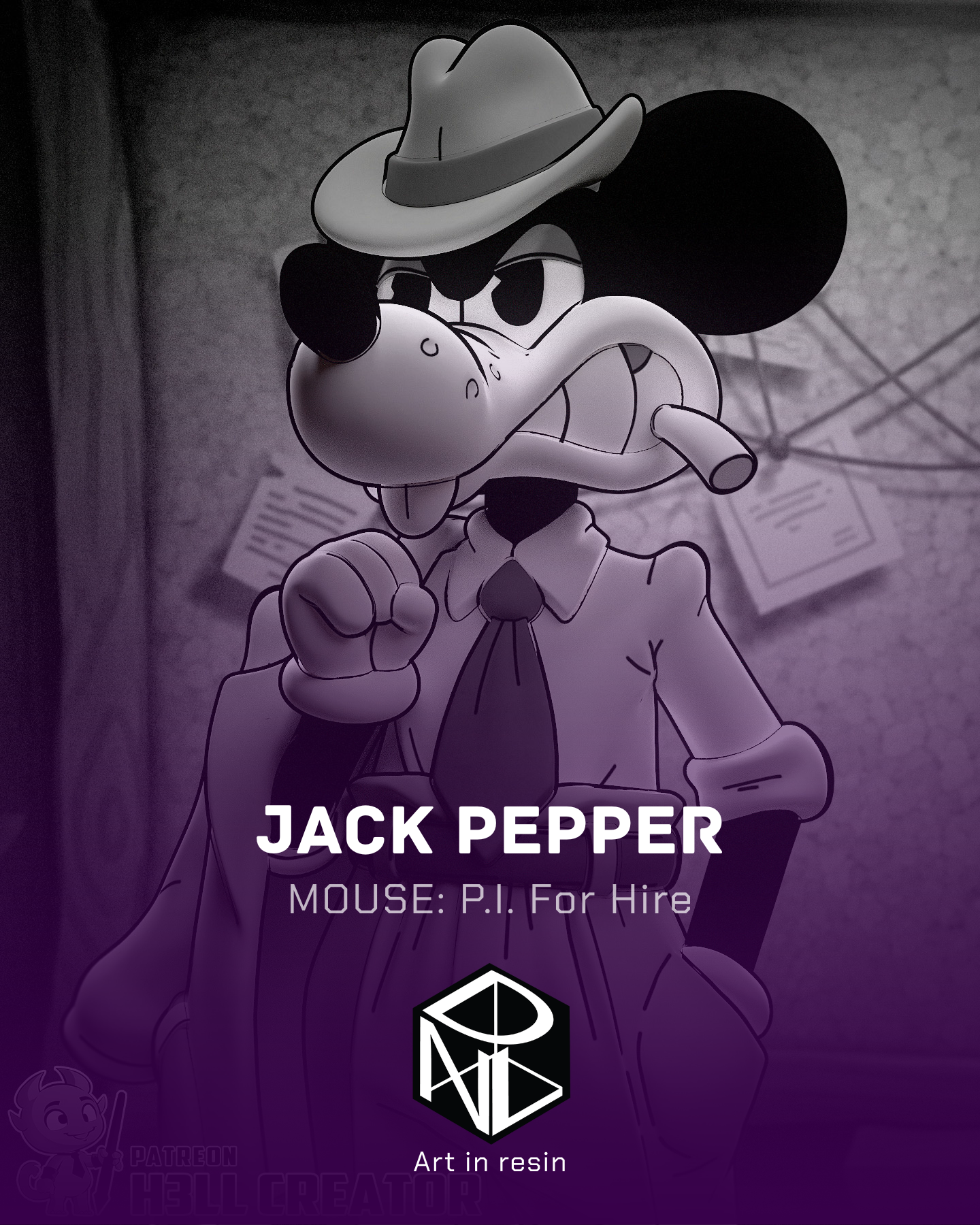 the blue trickster | 3d resin figure the blue trickster | 3d resin figure