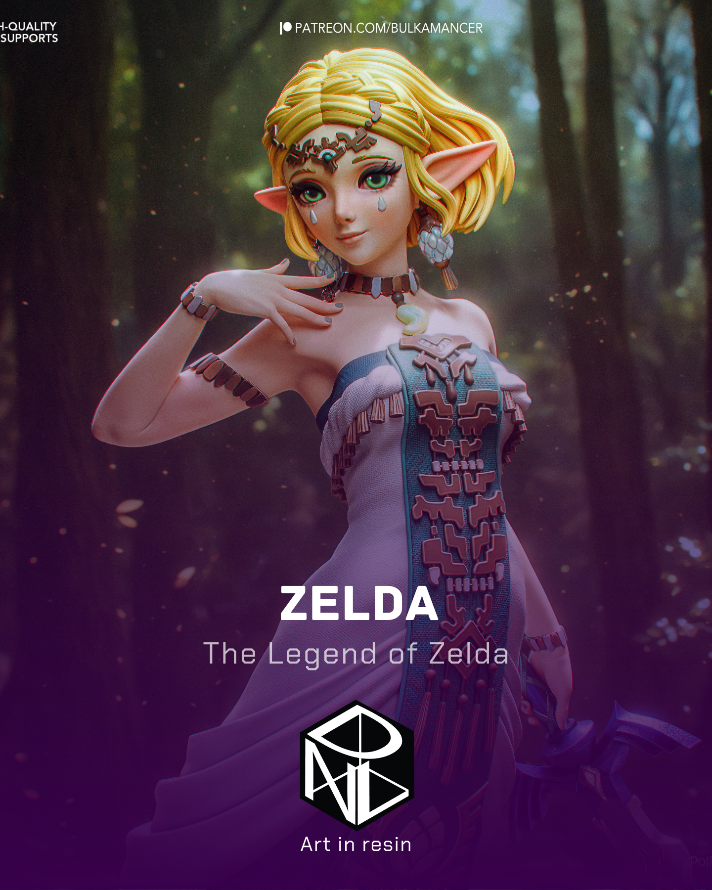 the blue trickster | 3d resin figure the blue trickster | 3d resin figure