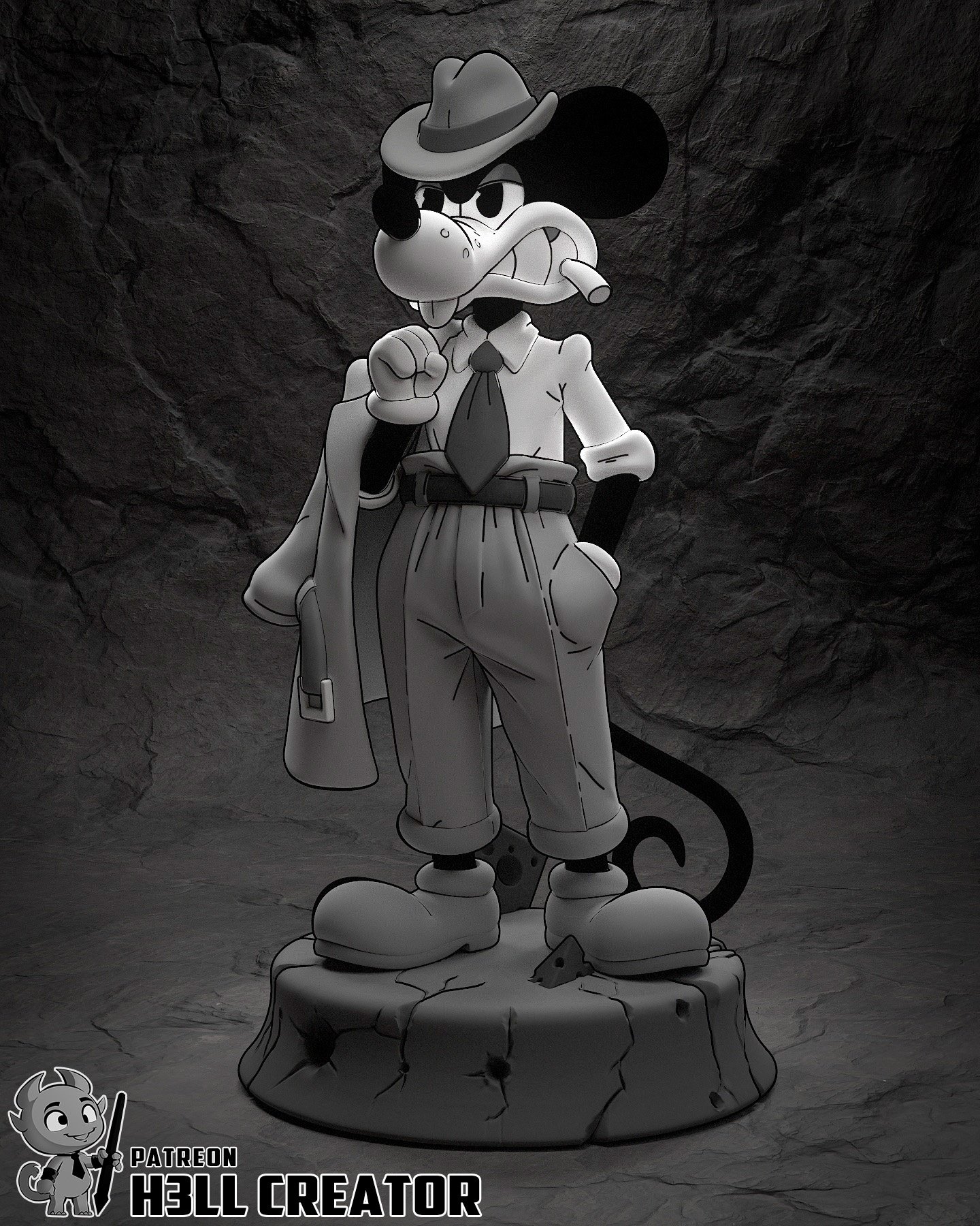 the blue trickster | 3d resin figure the blue trickster | 3d resin figure