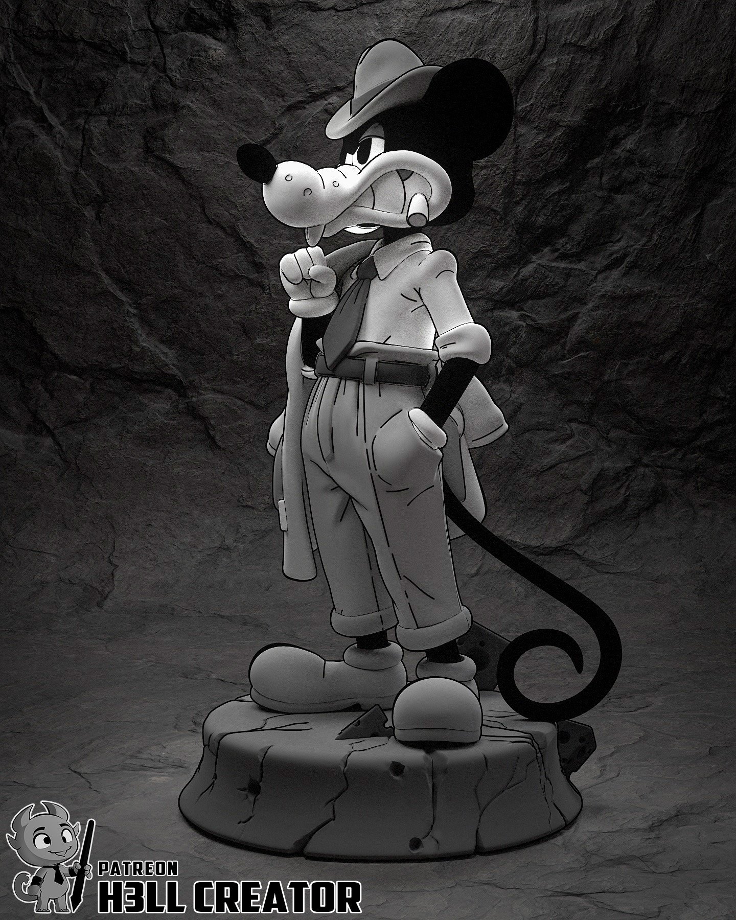 the blue trickster | 3d resin figure the blue trickster | 3d resin figure